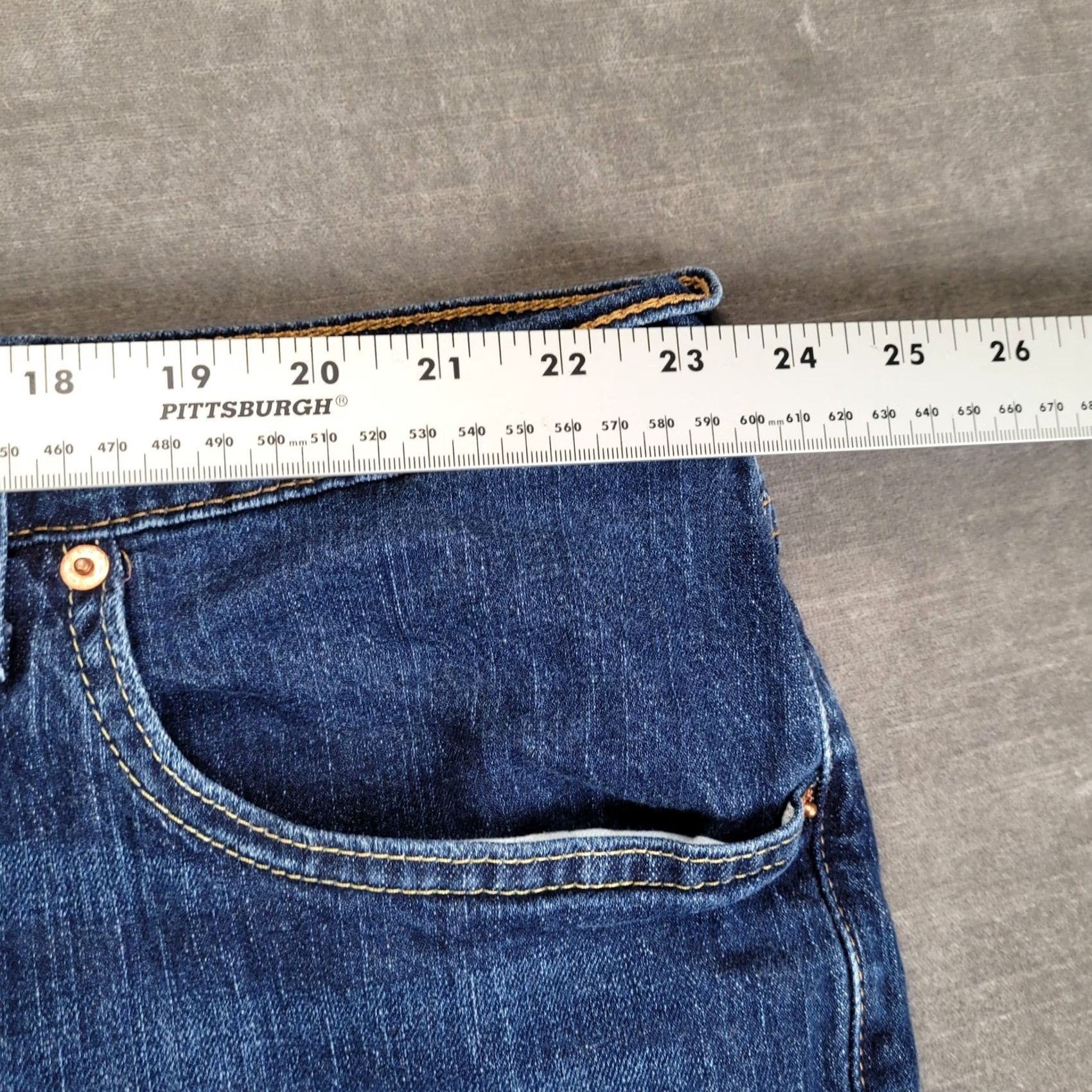 Levi's Mens Levi's 559 Relaxed Straight Leg Jeans Blue Dark Wash 47x30 Big & Tall Denim Size US 34 / EU 50 - 6 Thumbnail
