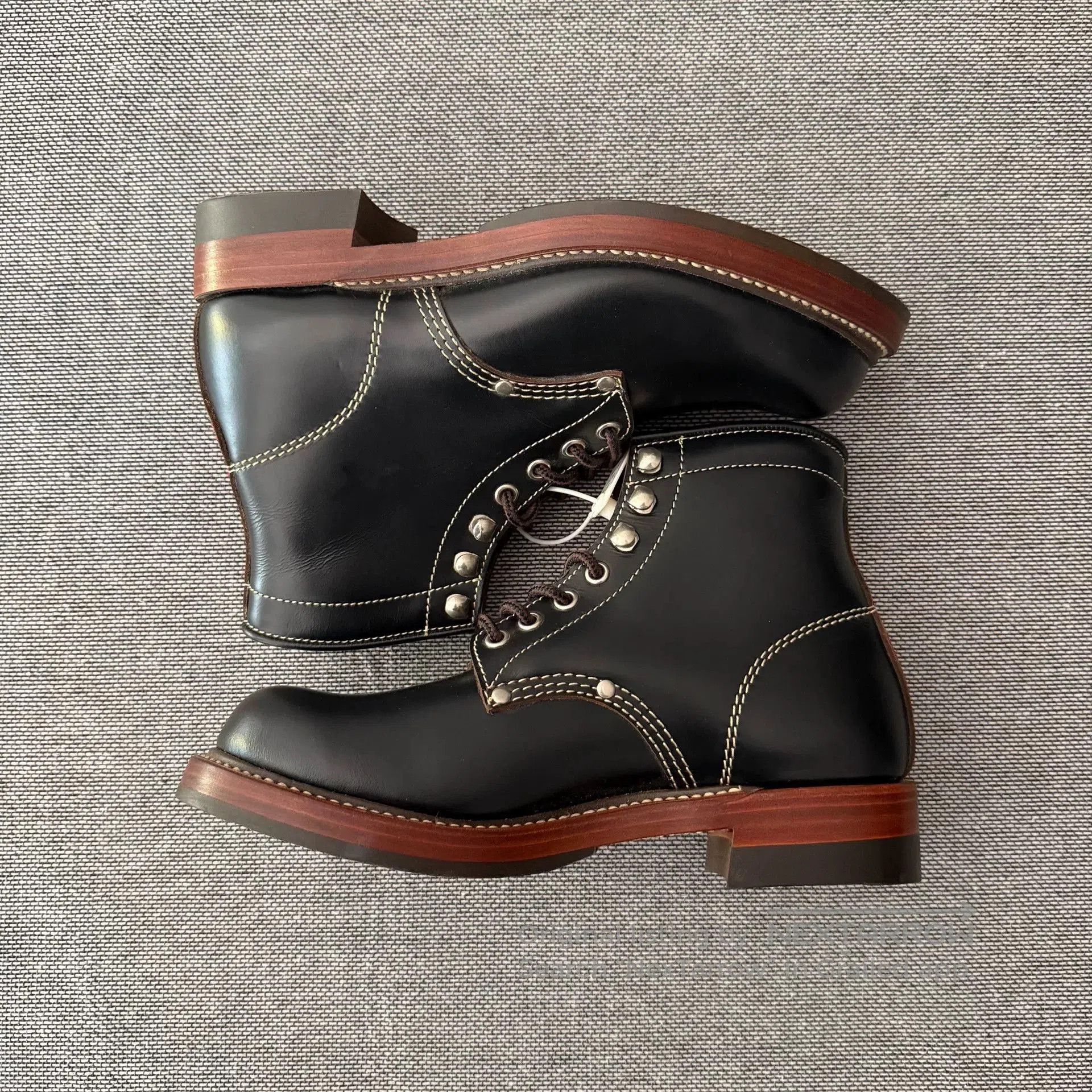 TOYS McCOY Toys McCoy 7E Leather Railroad Boots. Size US 7 / EU 40 - 1 Thumbnail