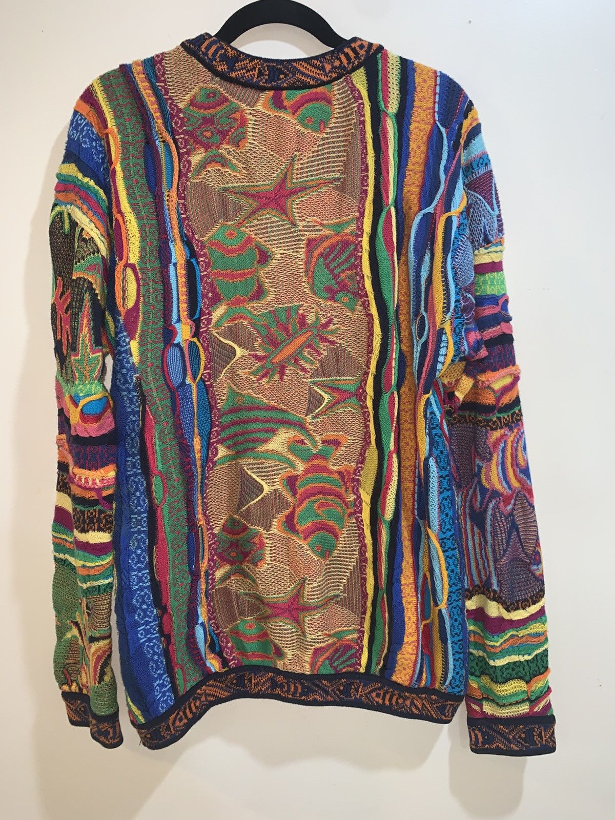 Coogi Tropical Fish Birds Flowers Coogi Sweater Large Size US L / EU 52-54 / 3 - 2 Thumbnail