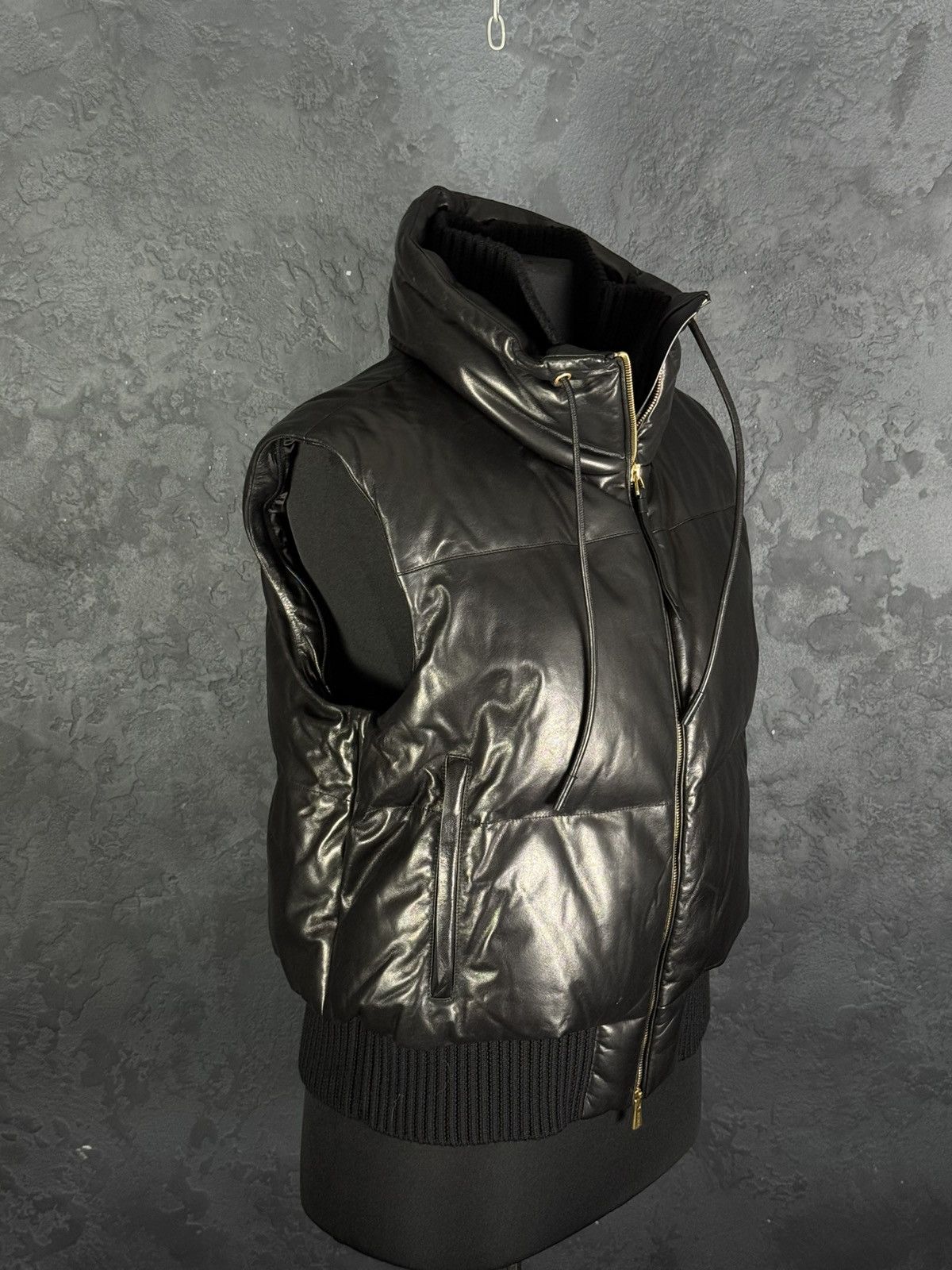 Bally RRP $3,300 BALLY Women’s Lamb Leather Puffer Jacket Vest Size M / US 6-8 / IT 42-44 - 16 Thumbnail