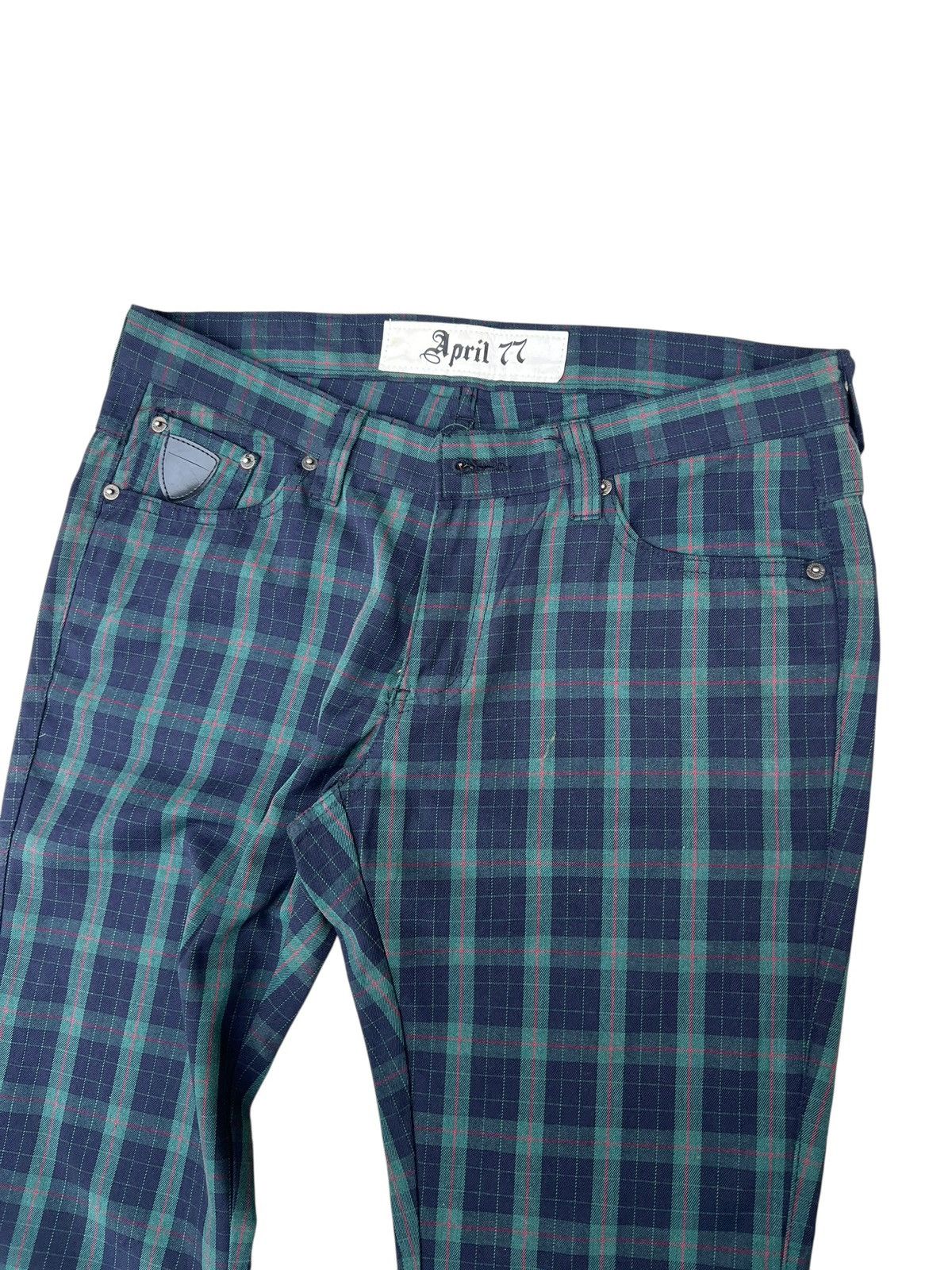 April 77 Vintage 2000s April 77 Joey Hi-Standard 1955 Check Pant Size US 31 - 6 Thumbnail