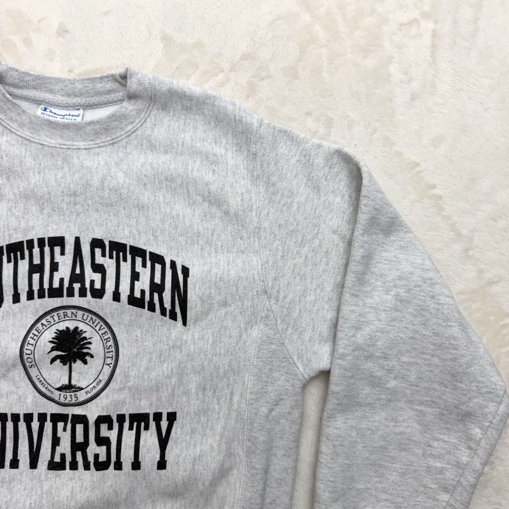 Champion Champion Sweatshirt Mens XS Gray Southeastern University Reverse Weave Crewneck Graphic Print Embroidered Logo College University Men’s Size US XS / EU 42 / 0 - 4 Thumbnail