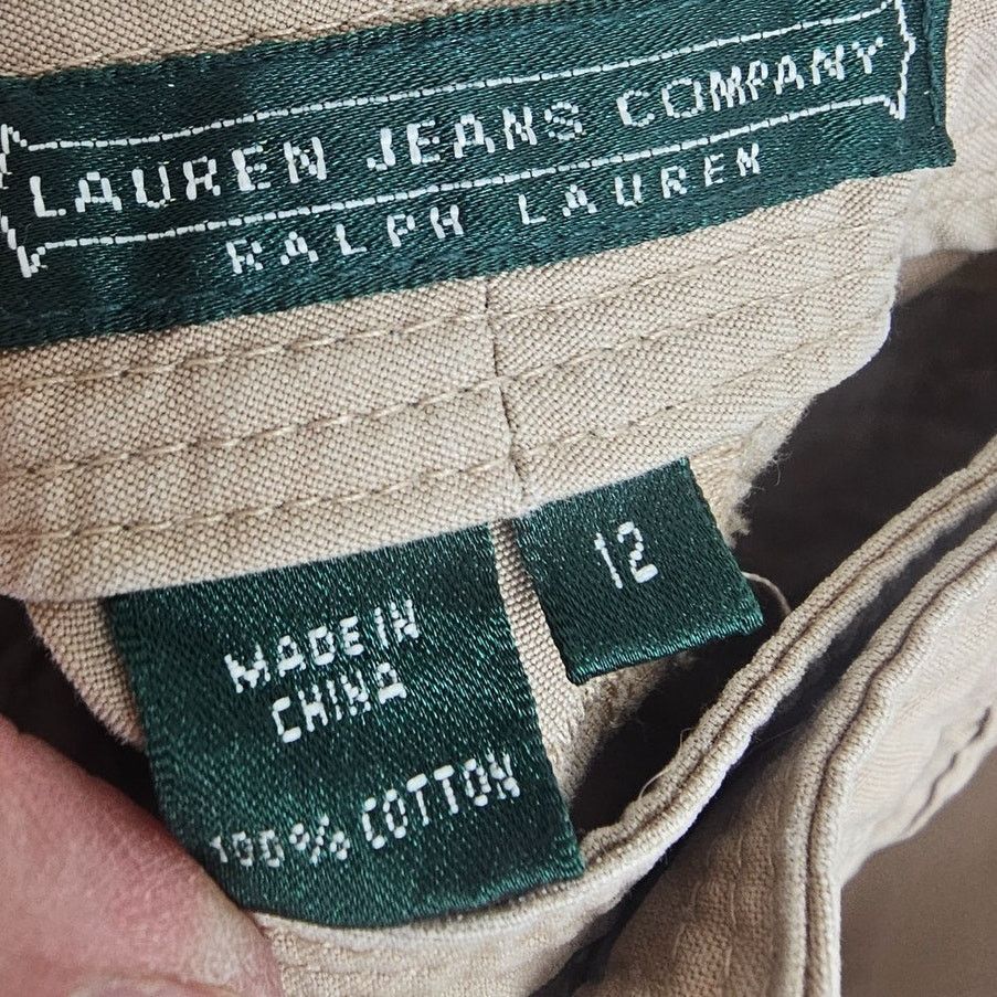 Ralph Lauren Ralph Lauren Womens Capri Cargo Pants Size 12 Safari Preppy Size 34" / US 12 / IT 48 - 6 Thumbnail