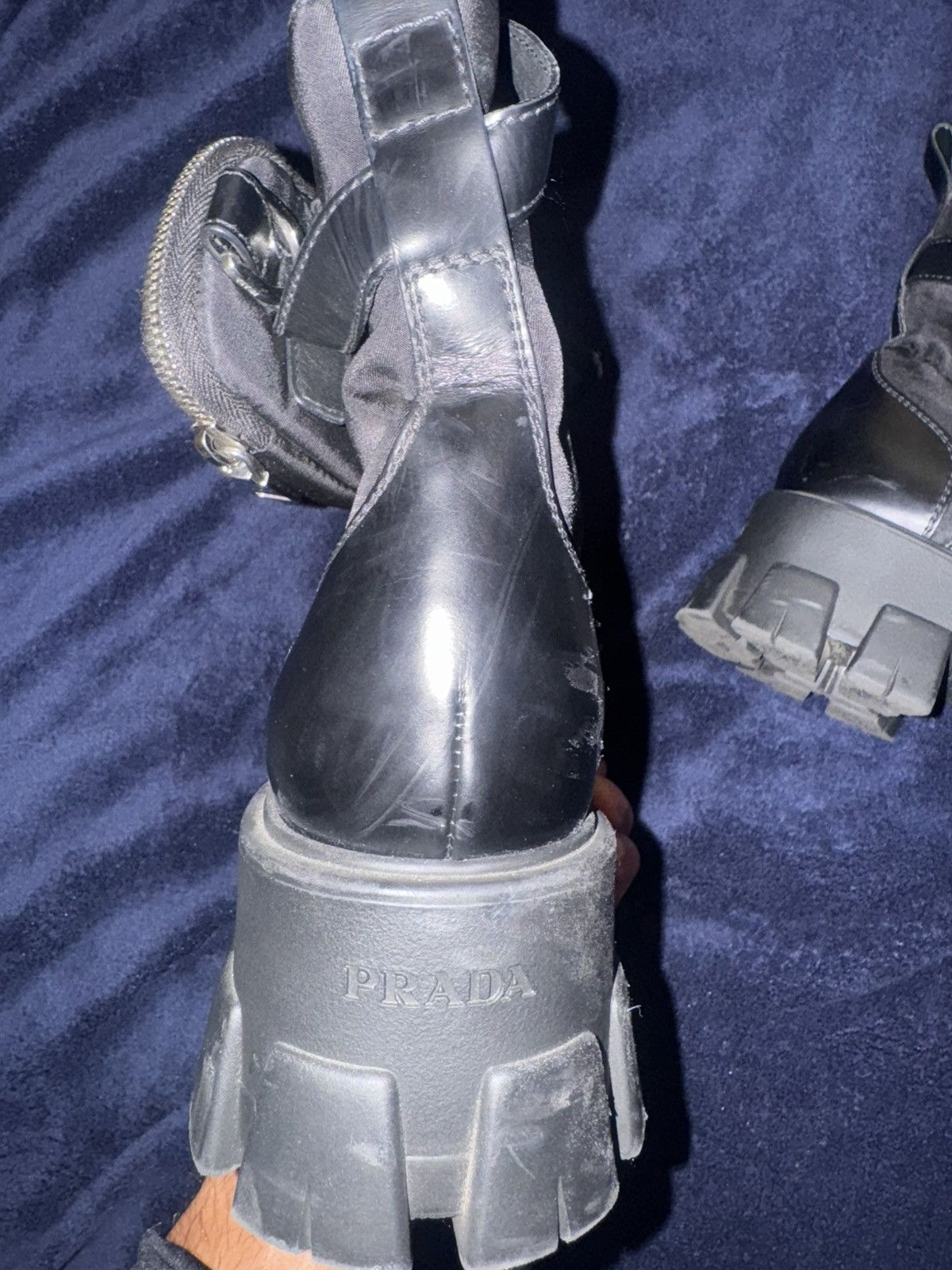 Prada Prada Monolith Re-Nylon Boots w/pouch Size US 8.5 / IT 38.5 - 5 Thumbnail