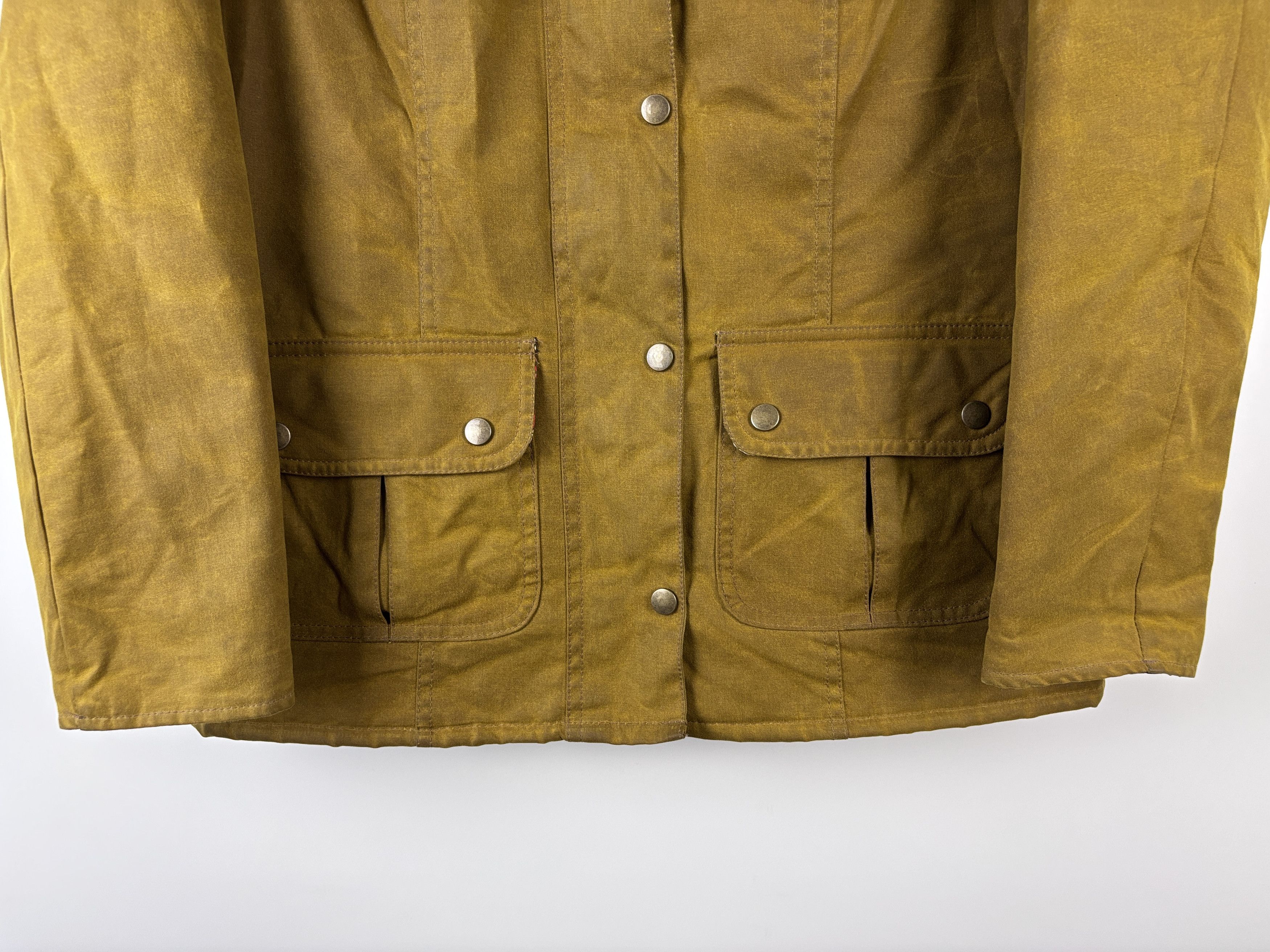 Womens John Partridge Wax Jacket Yellow Size 12
