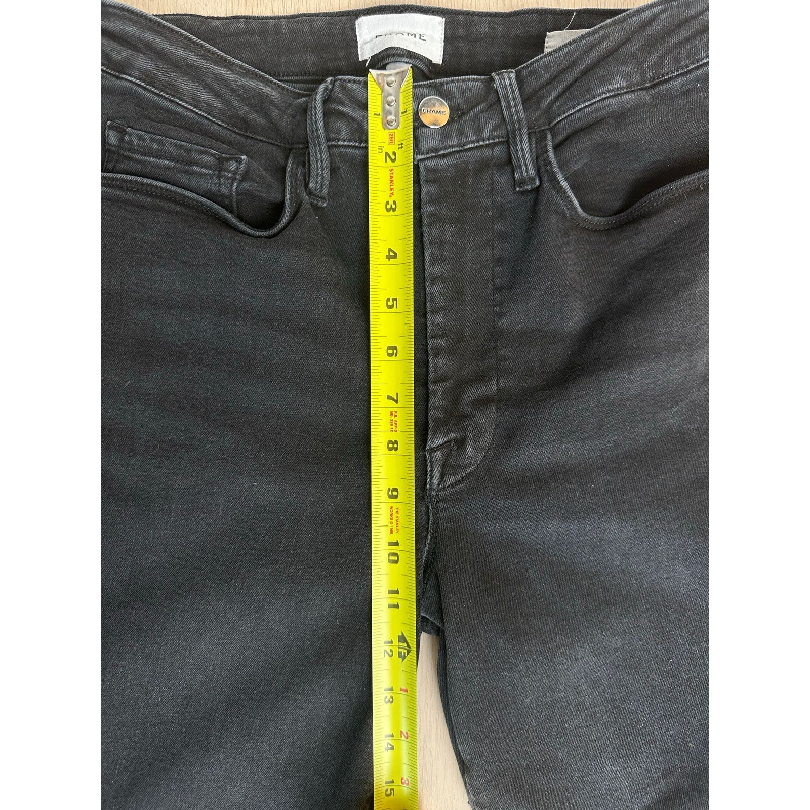 Frame Frame Black Skinny Denim Jeans - Size 2 - MINT Size 26" / US 2 / IT 38 - 3 Thumbnail