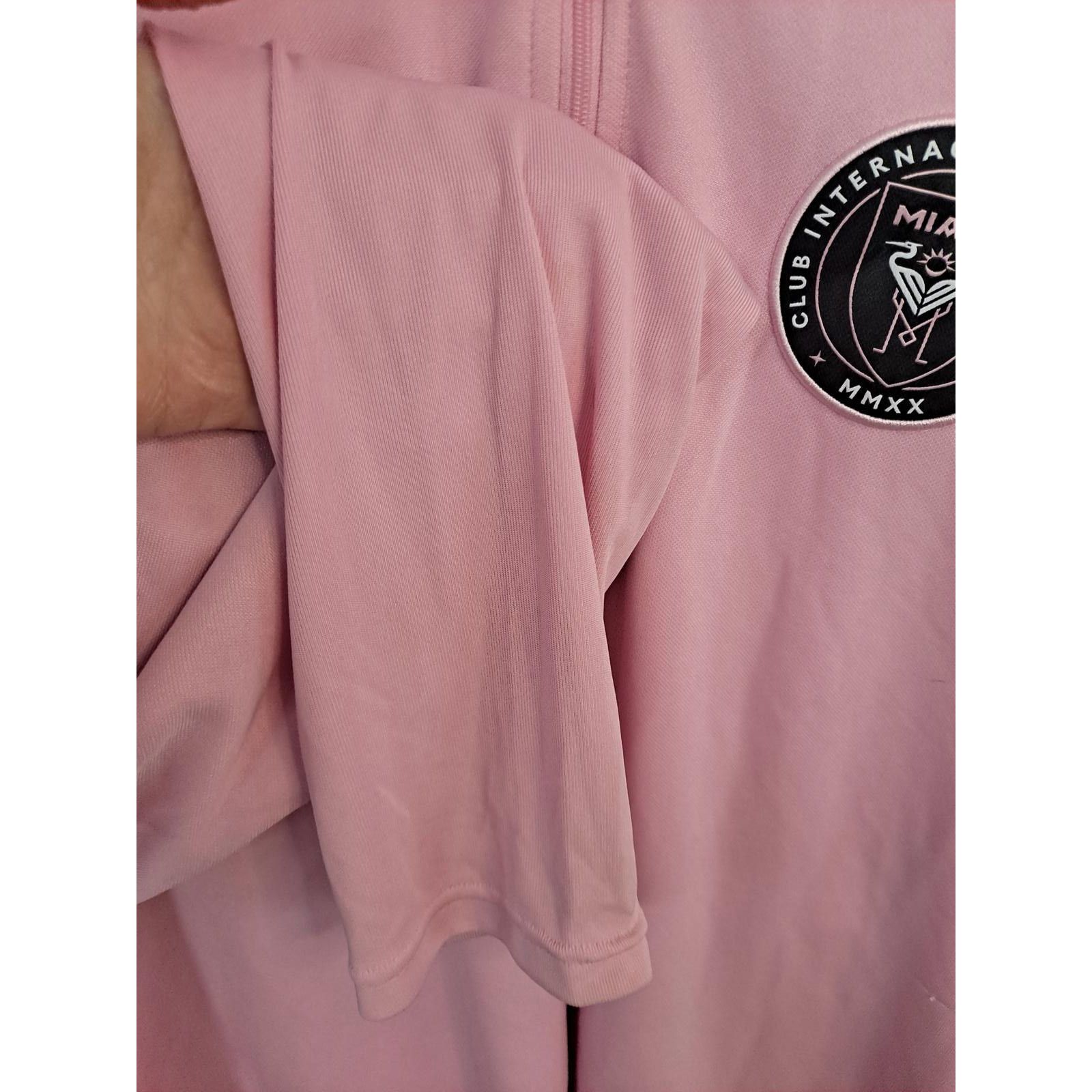 Adidas Adidas 1/2 Zip Pink Club Intercontinental Futbol Miami MMXX Size ONE SIZE - 4 Thumbnail