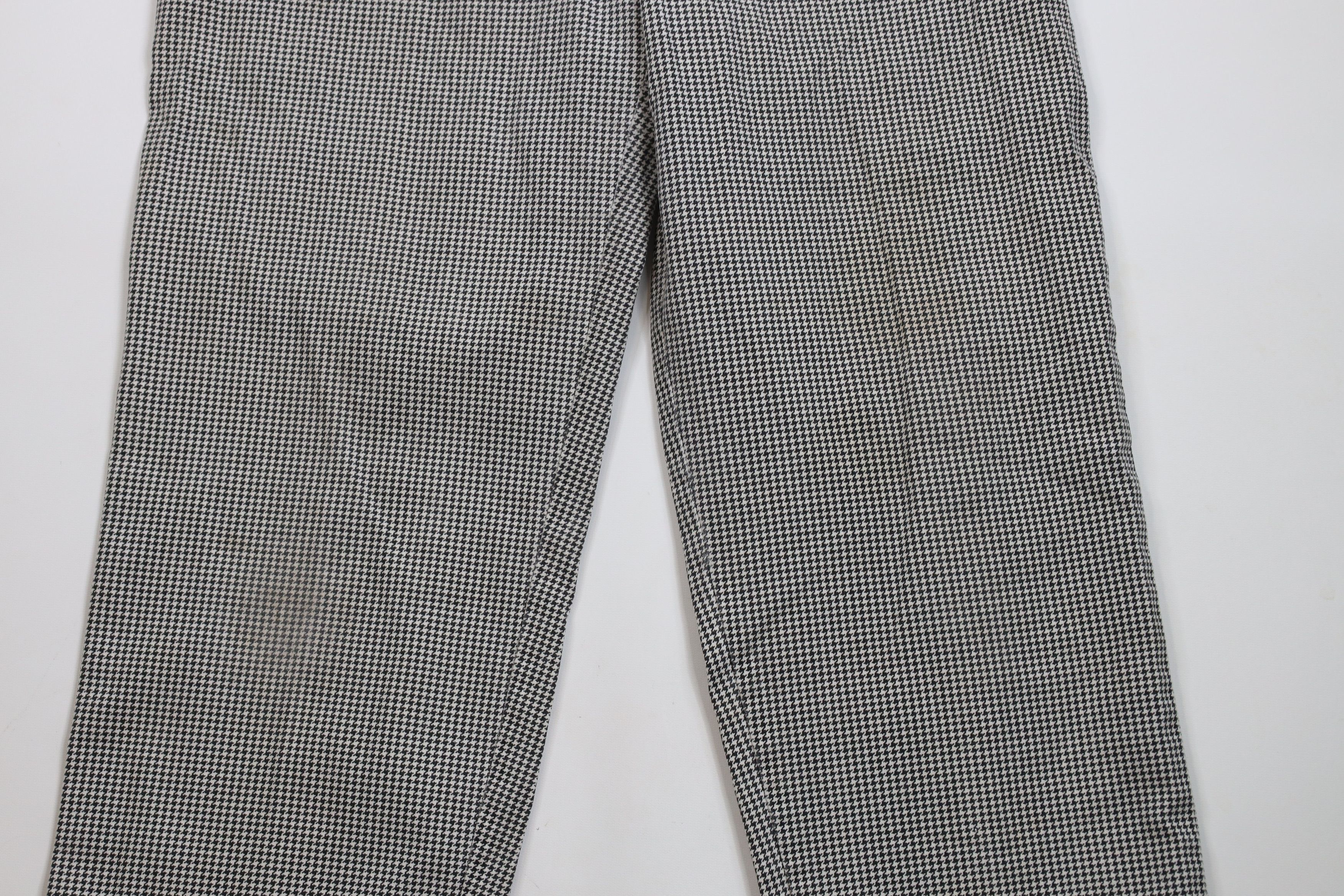 Vintage Vintage 70s Streetwear Houndstooth Wide Leg Pants USA Size US 36 / EU 52 - 3 Thumbnail