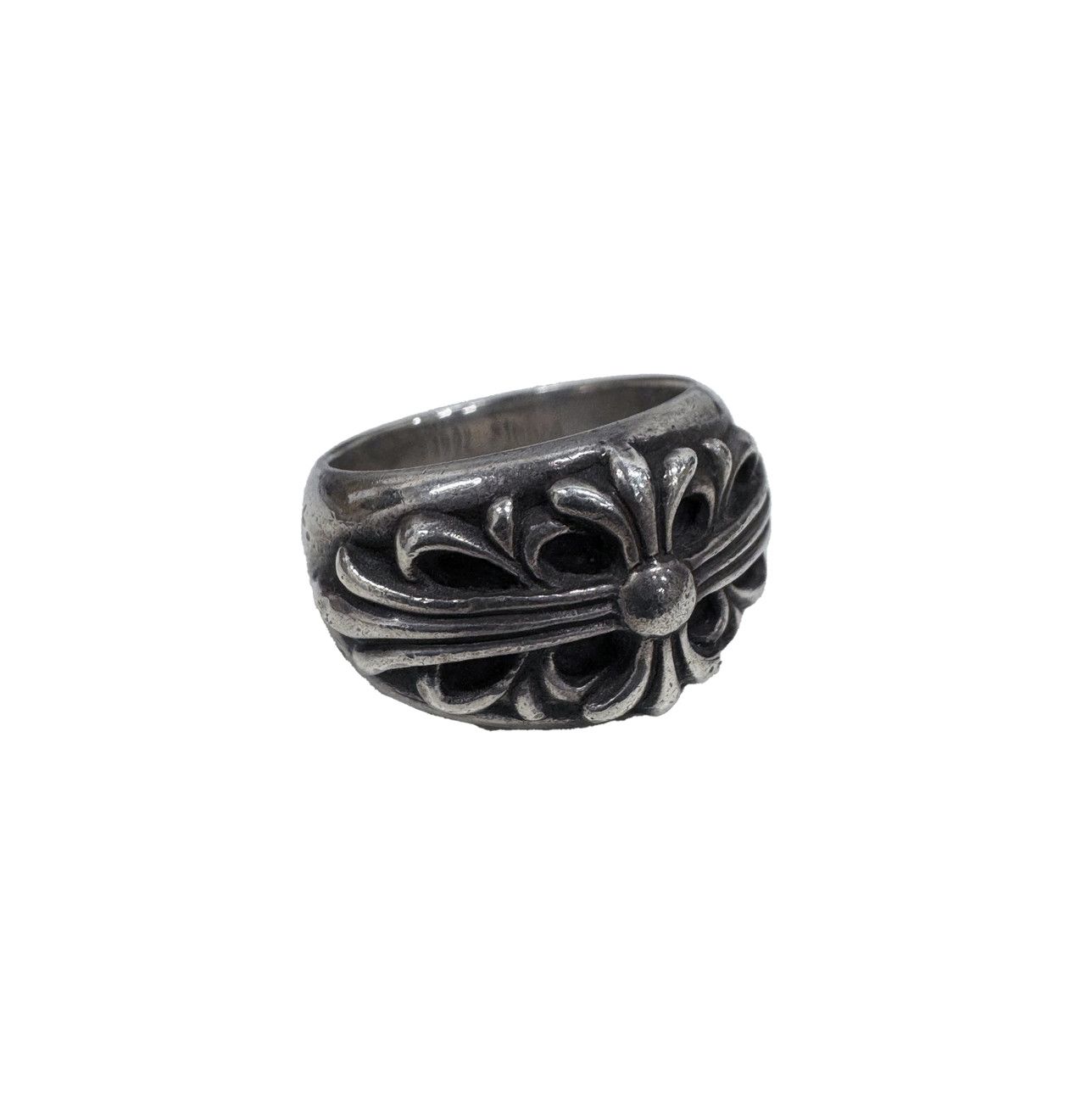 Chrome Hearts CHROME HEARTS FLORAL CROSS RING US 8 | Grailed
