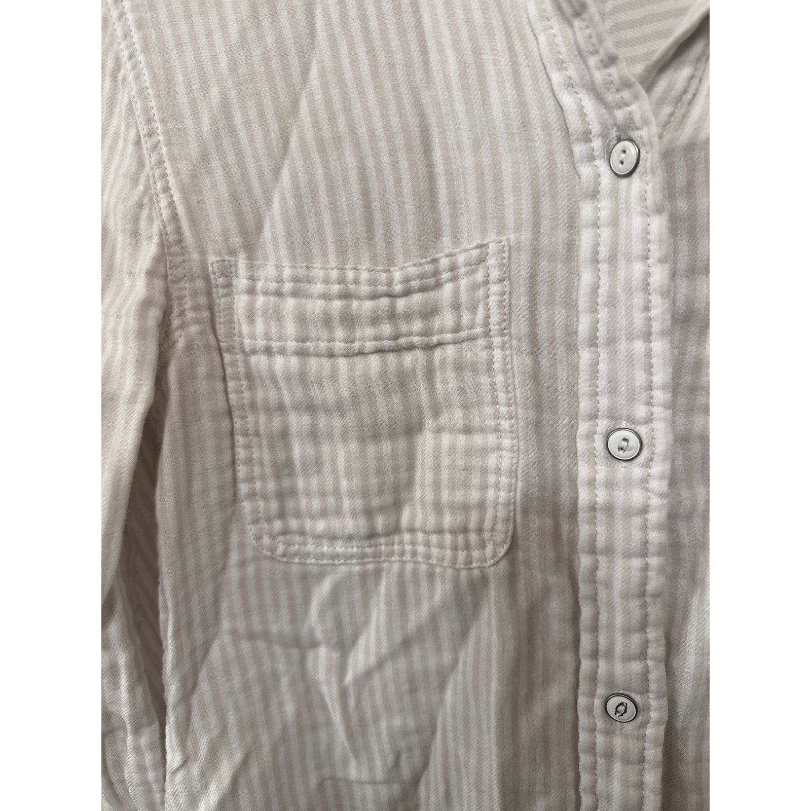 Faherty Faherty Striped Cotton Double-Pocket Gauze Button Down, S Size S / US 4 / IT 40 - 6 Thumbnail