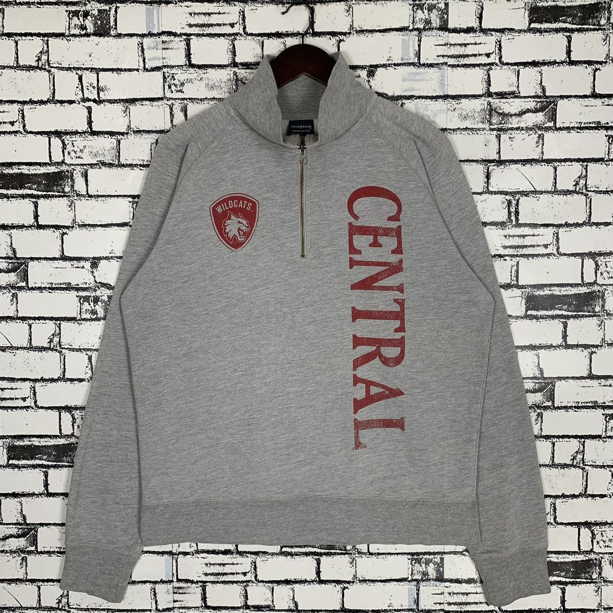 Camp David × Vintage Camp David Wild Cats Central Hulf Zip Quarter Zip Size US L / EU 52-54 / 3 - 1 Thumbnail