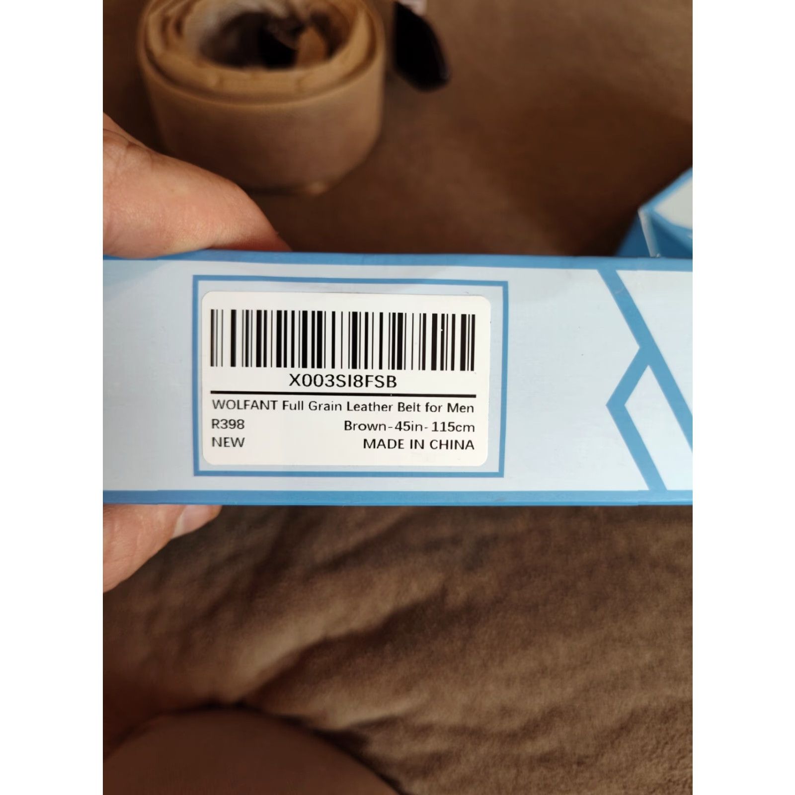 Vintage WOLFANT Reversible Leather Belt 45" Brown Black Mens Size ONE SIZE - 7 Thumbnail