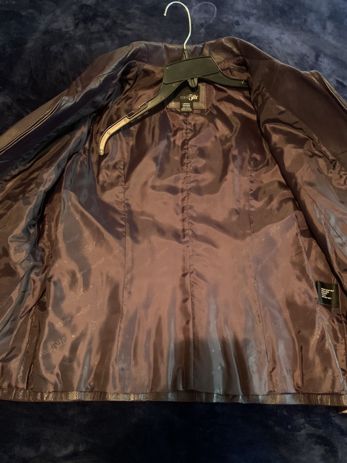 Vintage Purple Leather Jacket Streetwear Vintage Fashion 2000s Indie Size US S / EU 44-46 / 1 - 7 Thumbnail