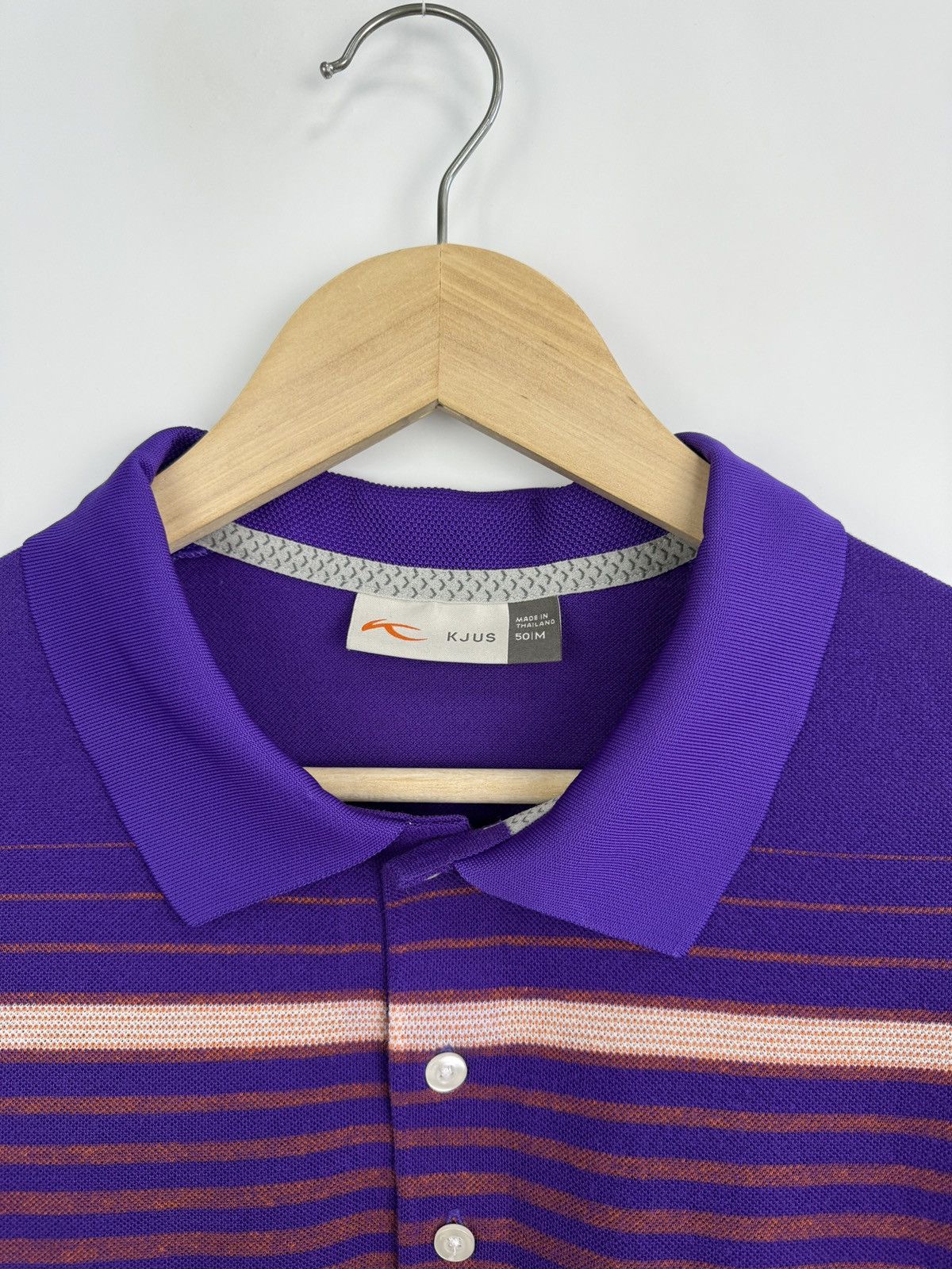 KJUS 🇨🇭 Kjus Stevie Striped Golf Polo T-Shirt Premium Luxury Size US M / EU 48-50 / 2 - 5 Thumbnail