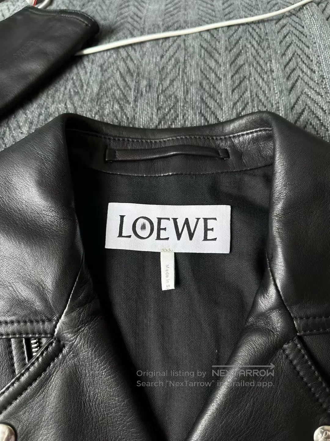 Loewe Loewe Cropped Motorcycle Leather Jacket| Size XS / US 0-2 / IT 36-38 - 3 Thumbnail