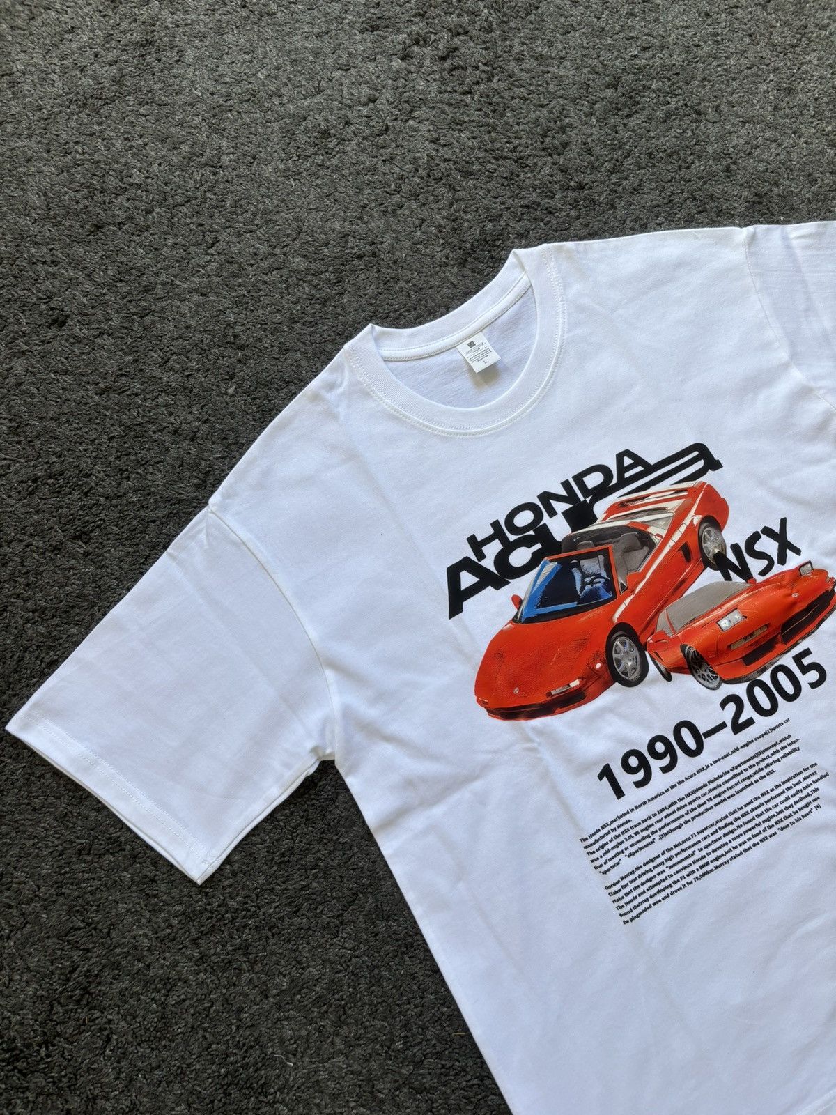 Honda × Vintage Vintage racing Honda Acura NSX heavyweight white tee Size US M / EU 48-50 / 2 - 3 Thumbnail