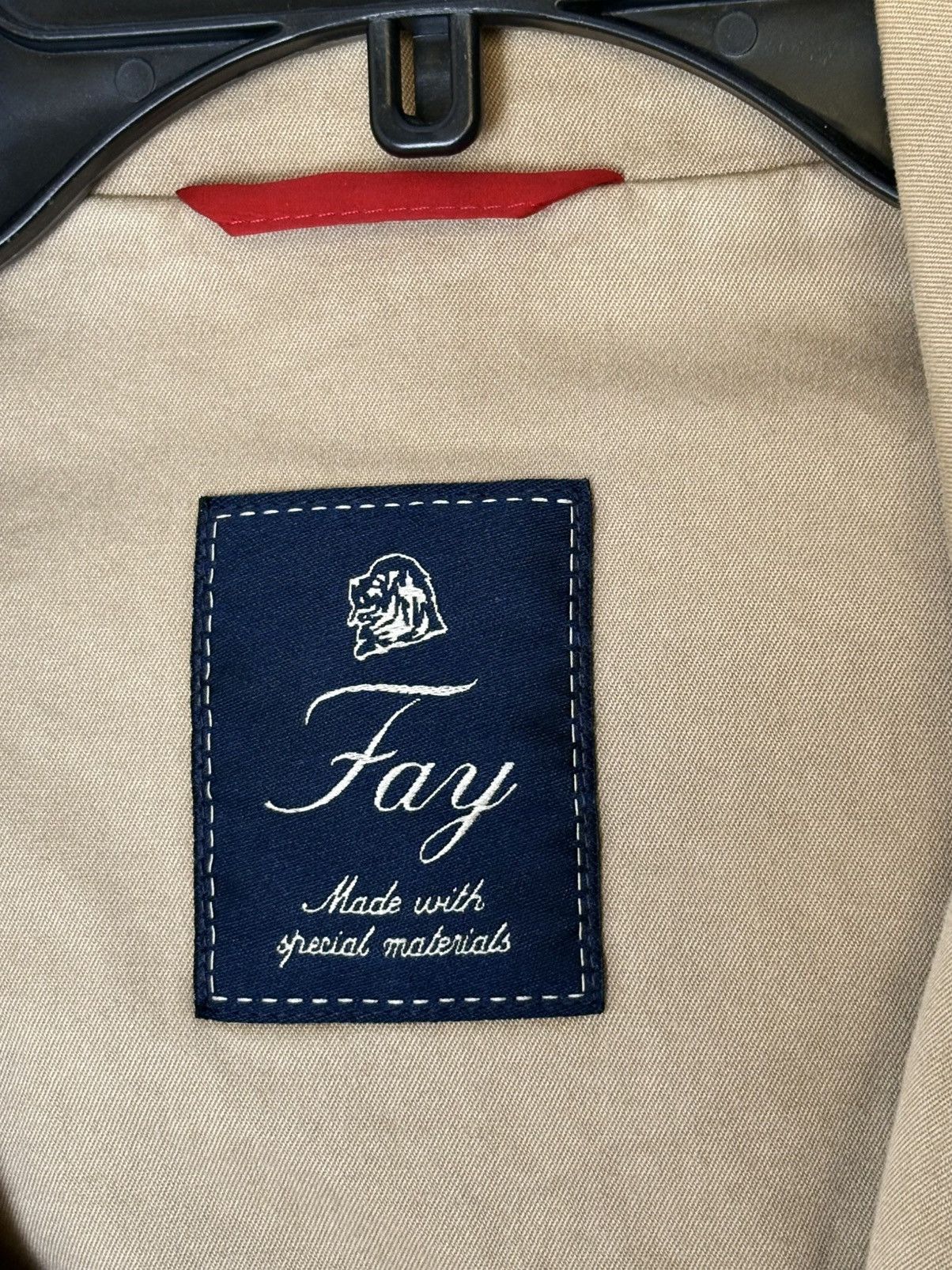 Fay Fay Utility Blazer Lambskin Leather Accent Jacket Size US M / EU 48-50 / 2 - 9 Thumbnail