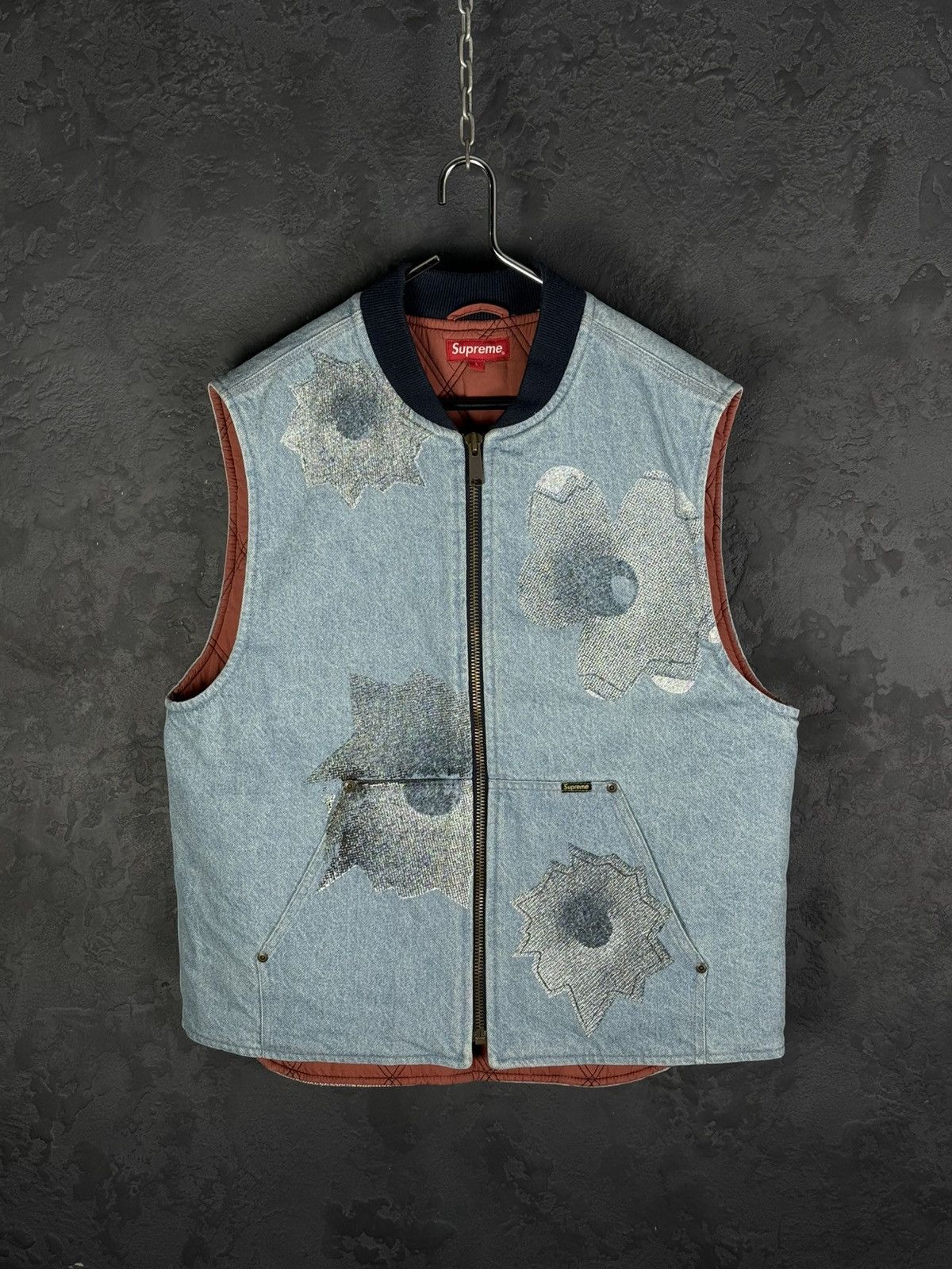 Supreme Supreme Nate Lowman Work Vest Denim (Large) Size US L / EU 52-54 / 3 - 4 Thumbnail