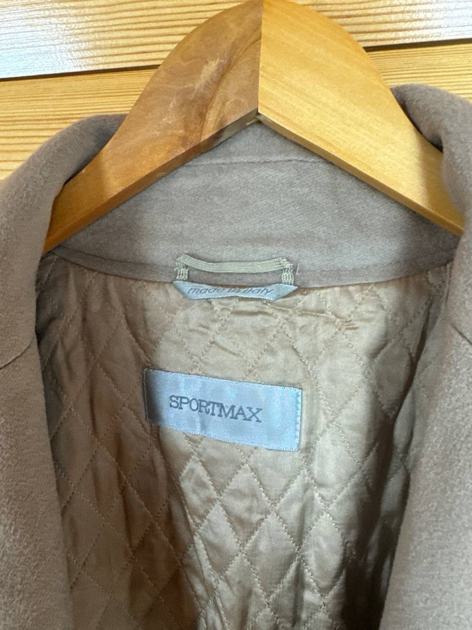Sportmax Sportmax Wool Cashmere Coat Beige Belted Long Italy Size XL / US 12-14 / IT 48-50 - 4 Thumbnail