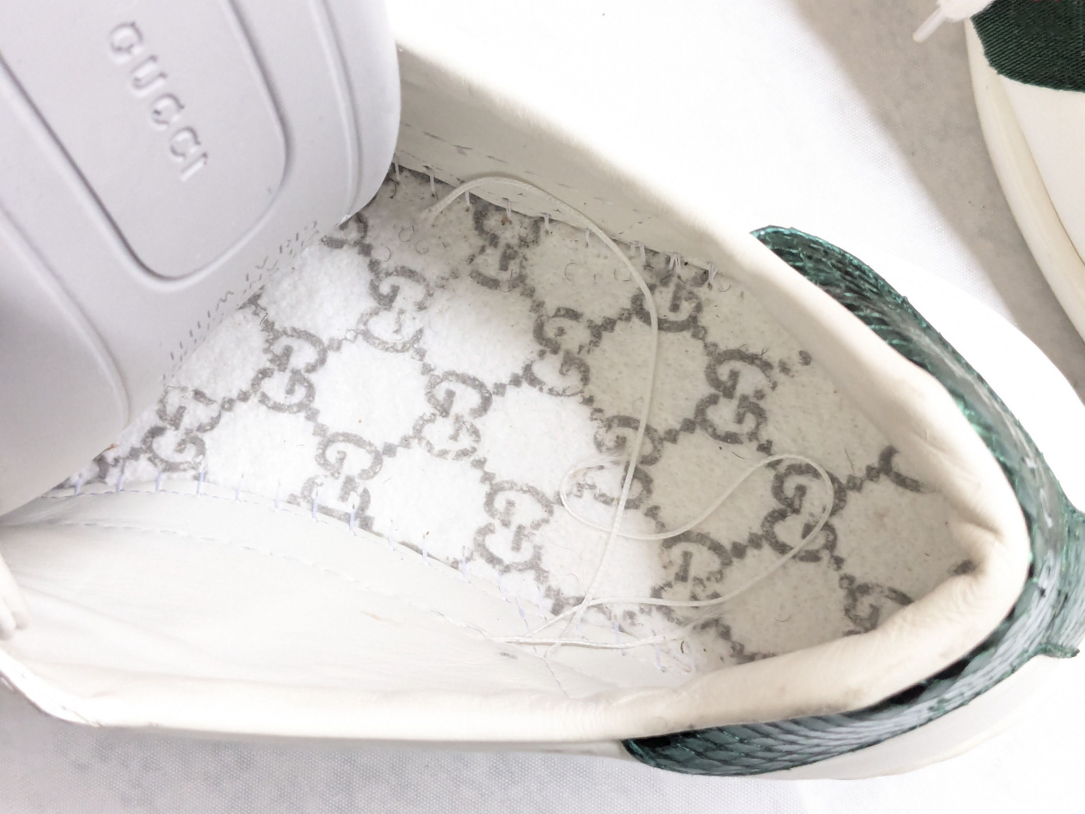 Gucci Gucci Ace Sneakers Snake White 10.5 Low Tops Leather Size US 10.5 / EU 43-44 - 7 Thumbnail