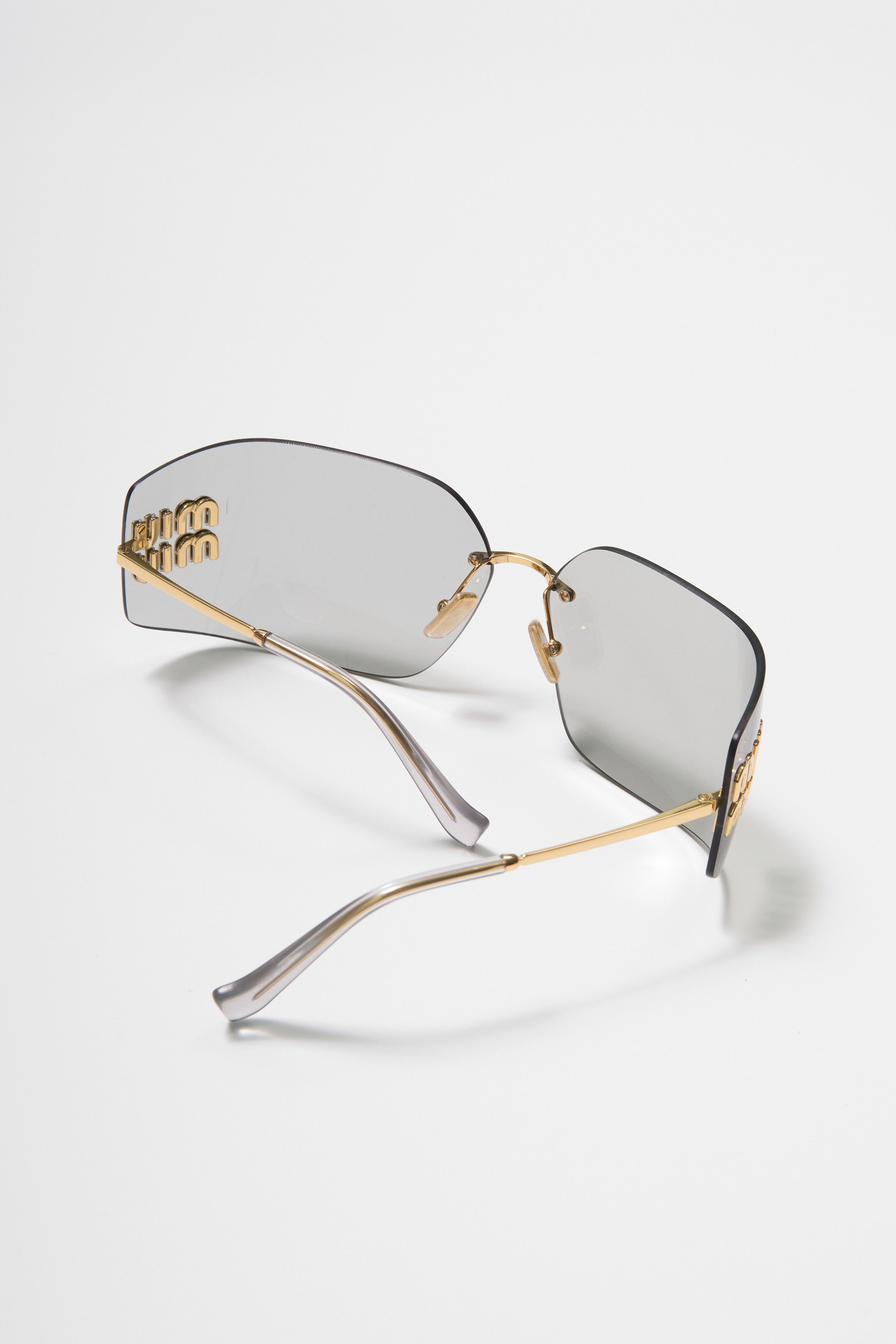 Miu Miu MIU MIU MU 54YS 5AK30B Sunglasses LIGHT GREY Size ONE SIZE - 2 Thumbnail