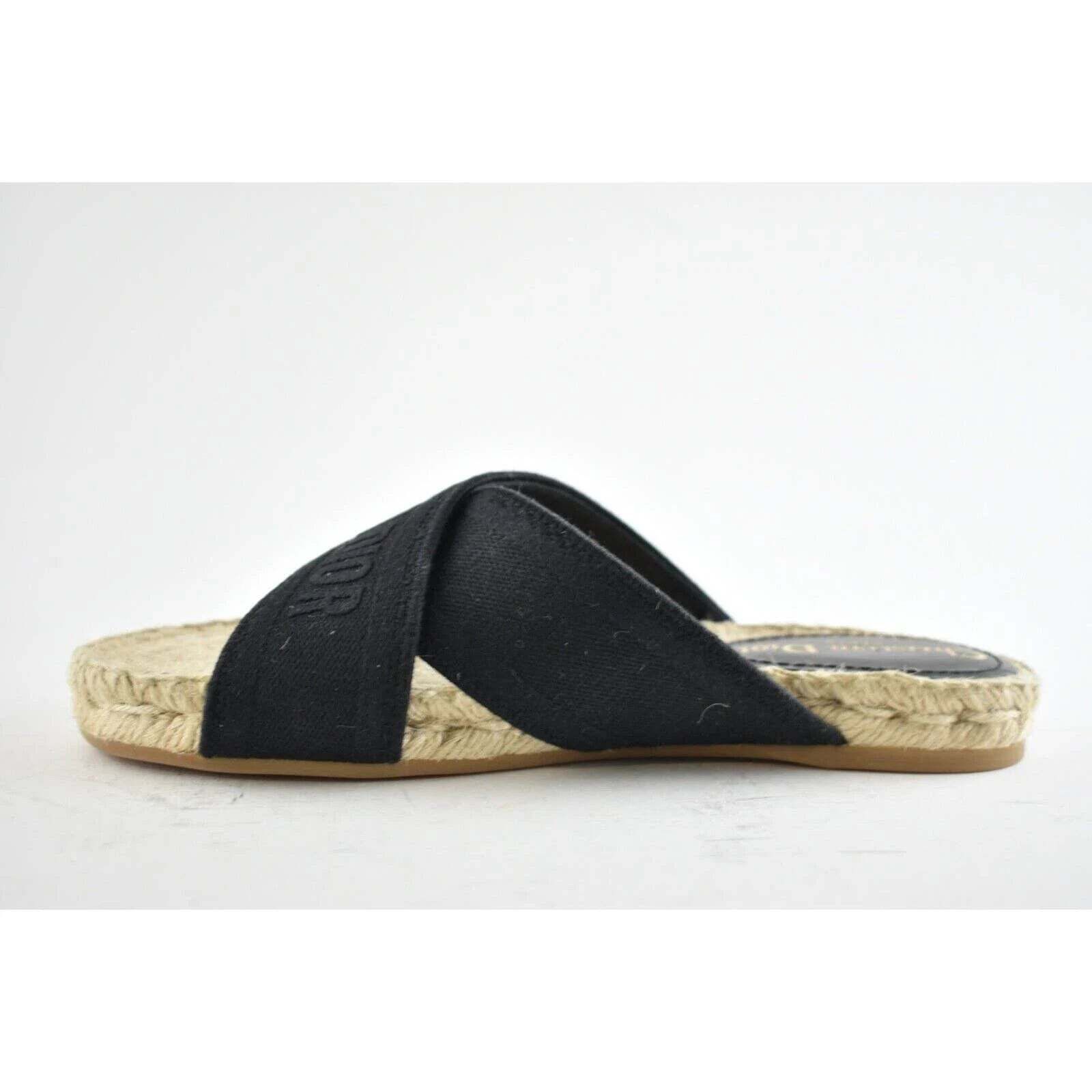 Dior Christian Dior Granville Dway Black Espadrille Size US 7.5 / IT 37.5 - 9 Thumbnail