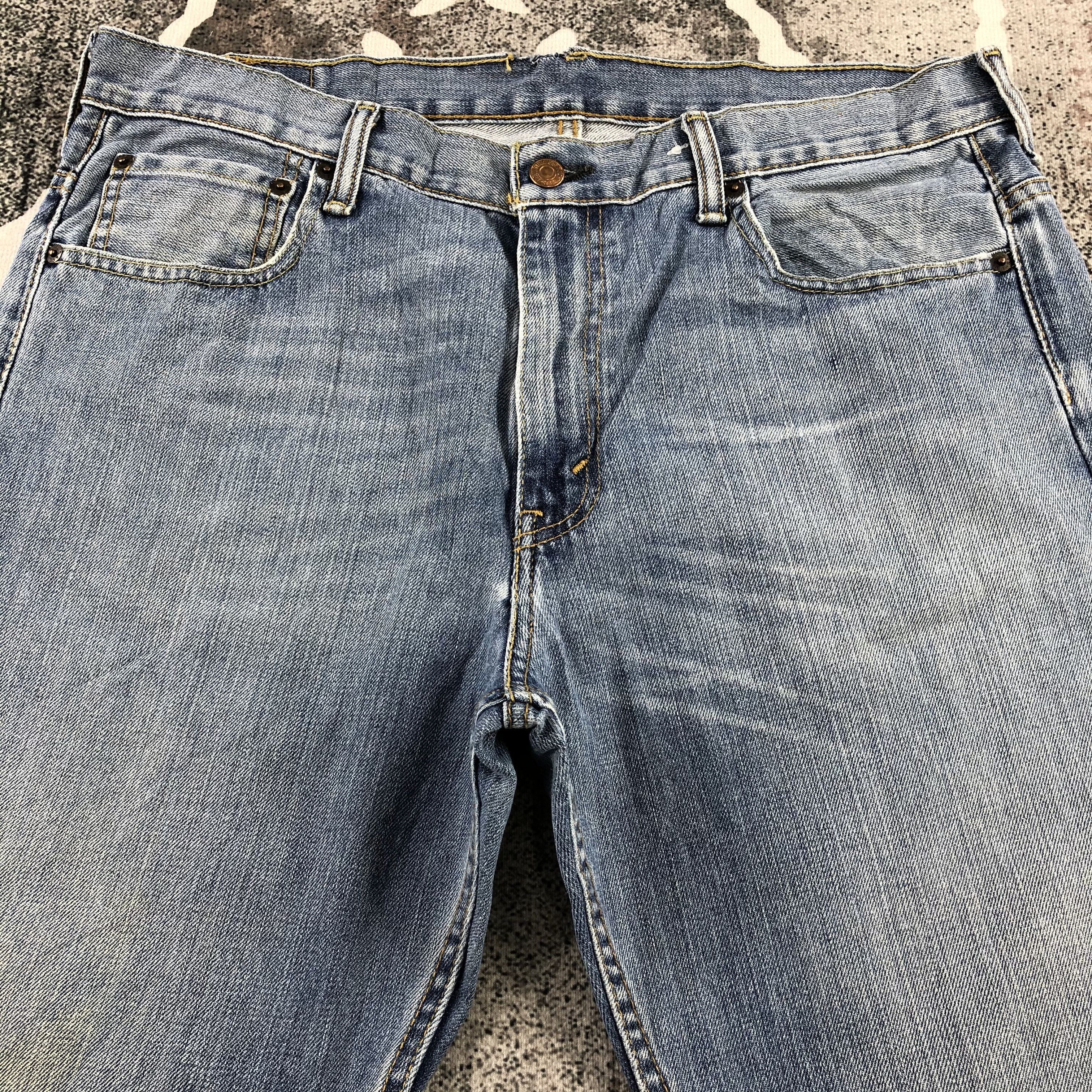 Levi's Levis 569 Jeans Faded Blue Denim KJ870 Size US 34 / EU 50 - 3 Thumbnail