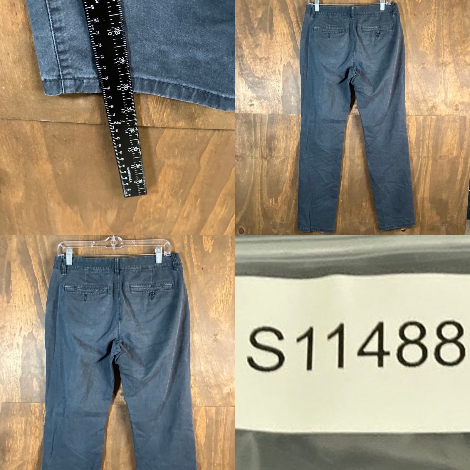 Bonobos Bonobos Pants Gray Slim Chino Career Academia Stretch 31x32 Size US 31 - 8 Thumbnail