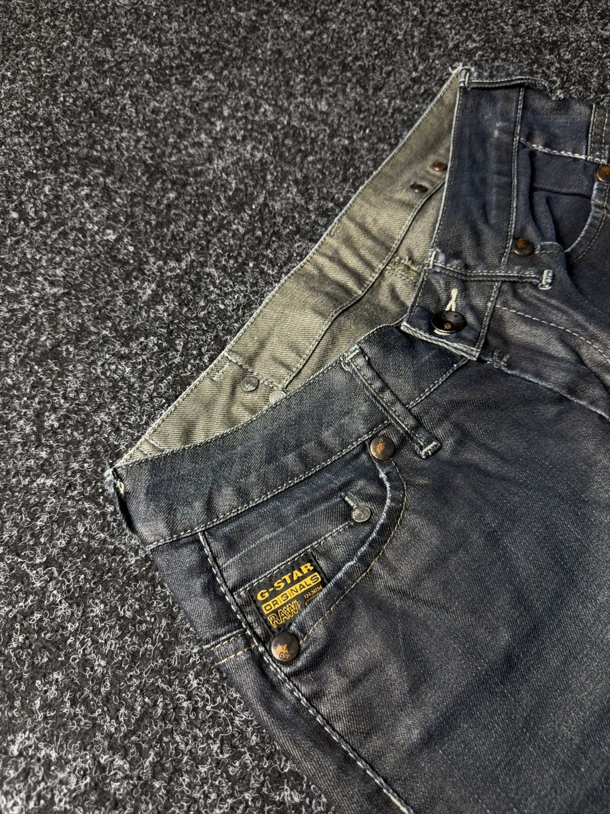 G-Star Y2K 00s Retro Retro G-Star RAW Straight Denim pants Jeans Size 27" / US 4 / IT 40 - 9 Thumbnail