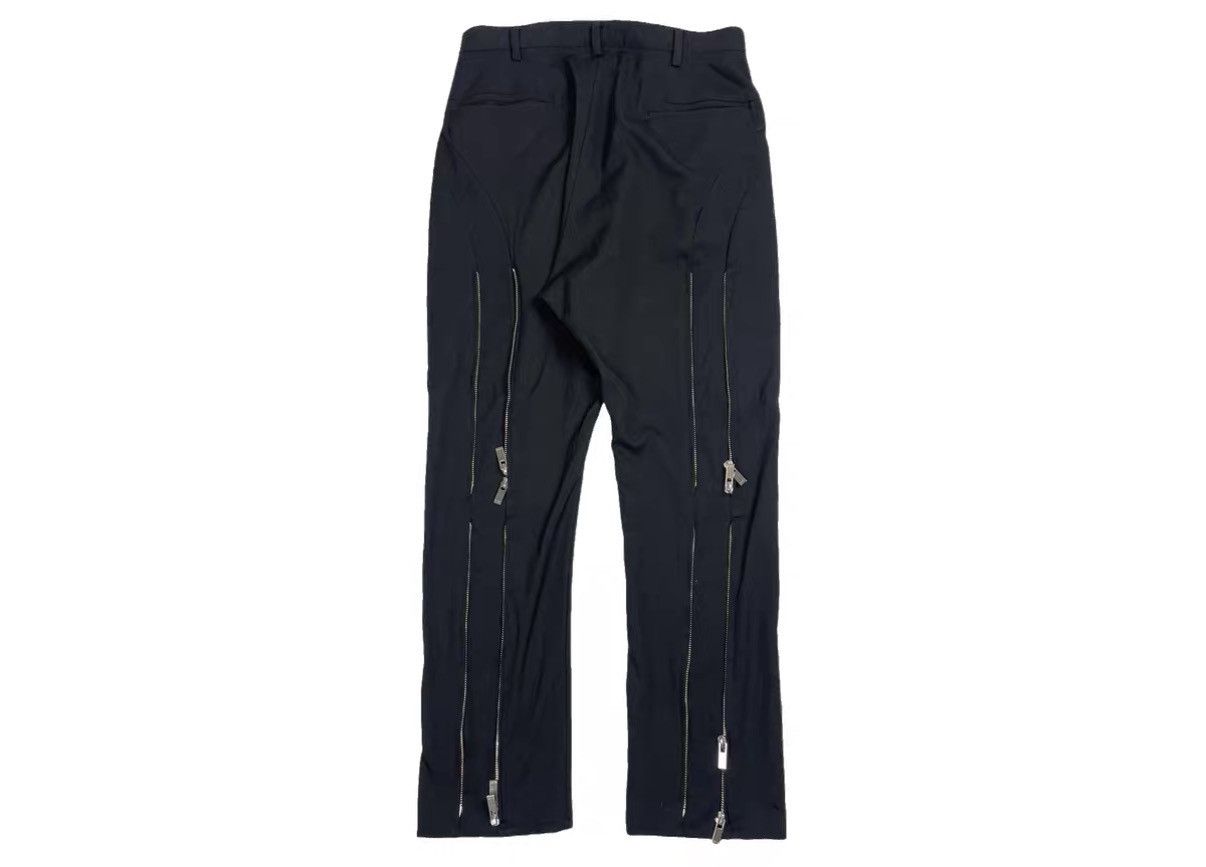 Sulvam Sulvam Wool Trousers Zip Detail Wool Suit Pants J31 Size US 34 / EU 50 - 2 Thumbnail