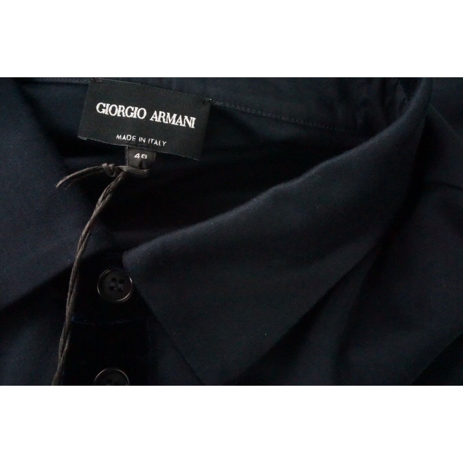 Giorgio Armani Giorgio Armani Black Label Blue Velvet Detail Cotton Blend P Size US M / EU 48-50 / 2 - 5 Thumbnail