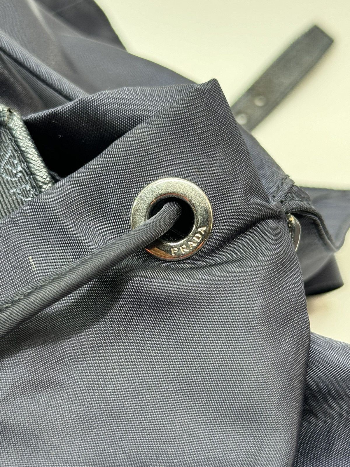 Prada Prada Zainetto Navy Tessuto Nylon Leather Backpack Rucksack Size ONE SIZE - 15 Thumbnail