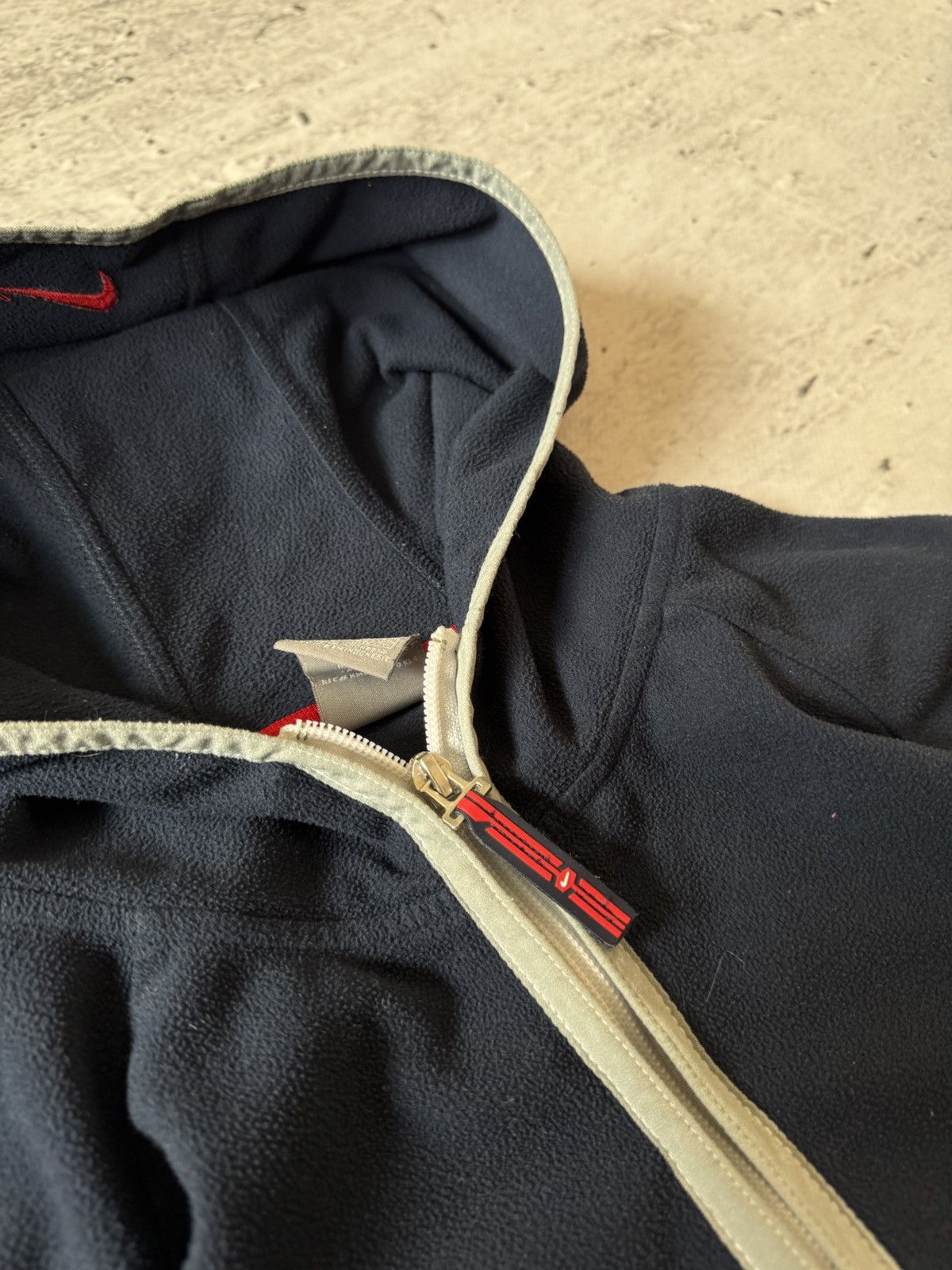 Nike × Vintage NIKE TN PLUS VINTAGE 00s y2k BAGGY ZIP HOODIE CENTER LOGO Size US L / EU 52-54 / 3 - 7 Thumbnail