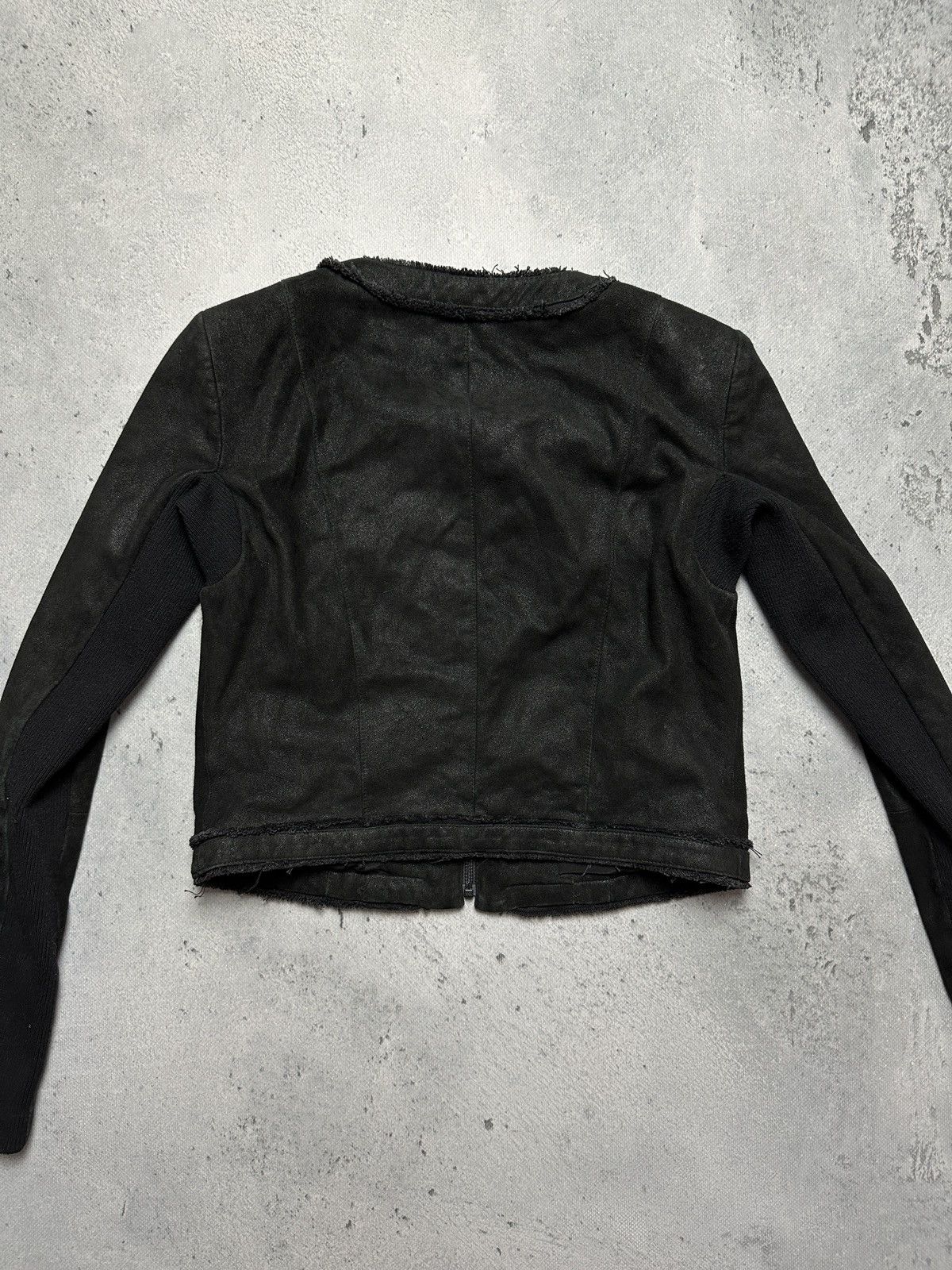 VEDA Veda Leather Biker Short Jacket Hype Avantgarde Lux Item y2k Size S / US 4 / IT 40 - 4 Thumbnail