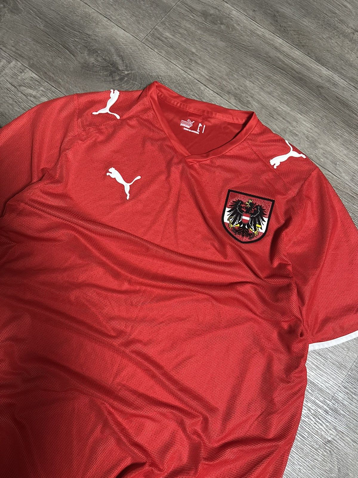Puma 🫧 PUMA AUSTRIA TEAM JERSEY HOME ss2008/2010 RED TRIKOT Size US L / EU 52-54 / 3 - 3 Thumbnail
