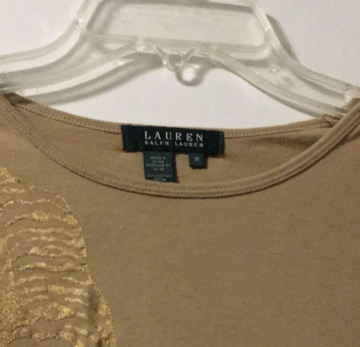 Lauren Ralph Lauren Lauren Ralph Lauren Tan Tiger T-Shirt Size M / US 6-8 / IT 42-44 - 3 Thumbnail
