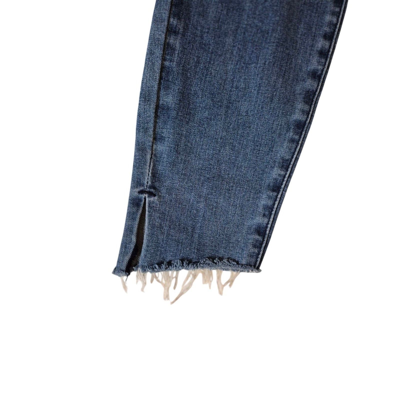 Pistola Pistola Audrey Mid Rise Skinny Jeans Raw Hem Medium Wash Jea Size 28" / US 6 / IT 42 - 3 Thumbnail