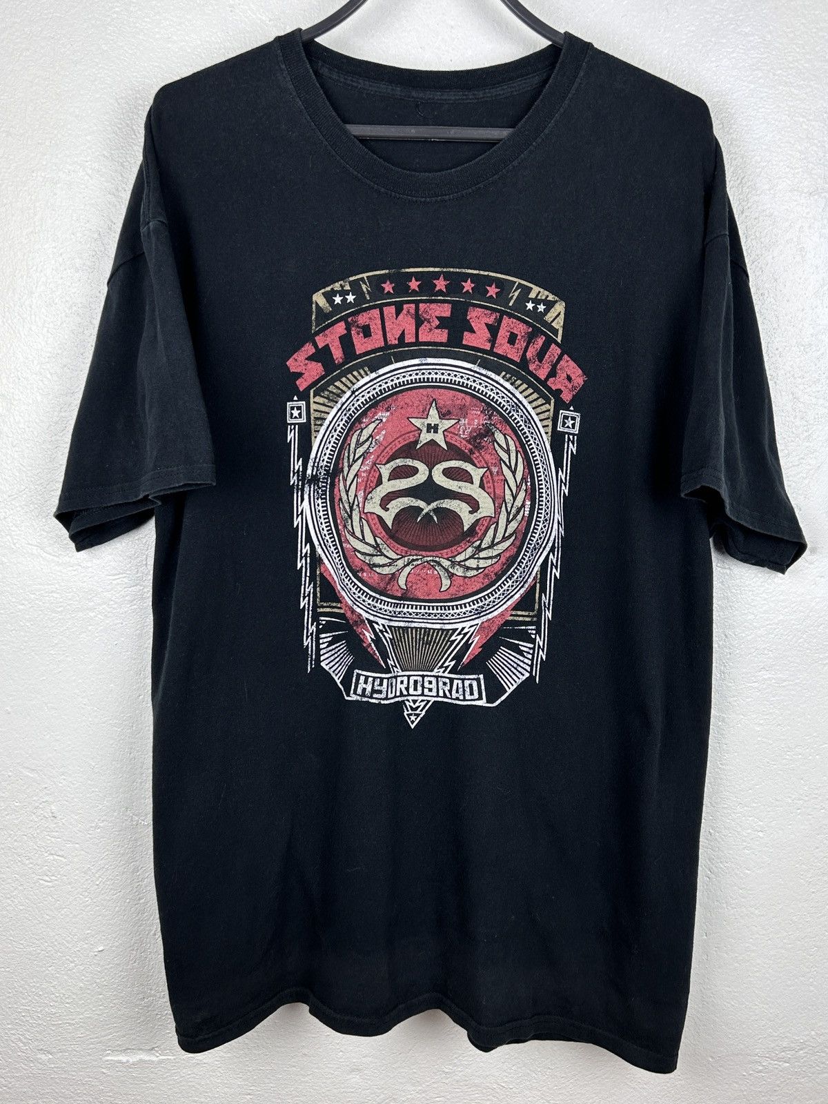 Band Tees Stone Sour Hydrograd Album Short Sleeve T-Shirt In Black Size US L / EU 52-54 / 3 - 1 Thumbnail
