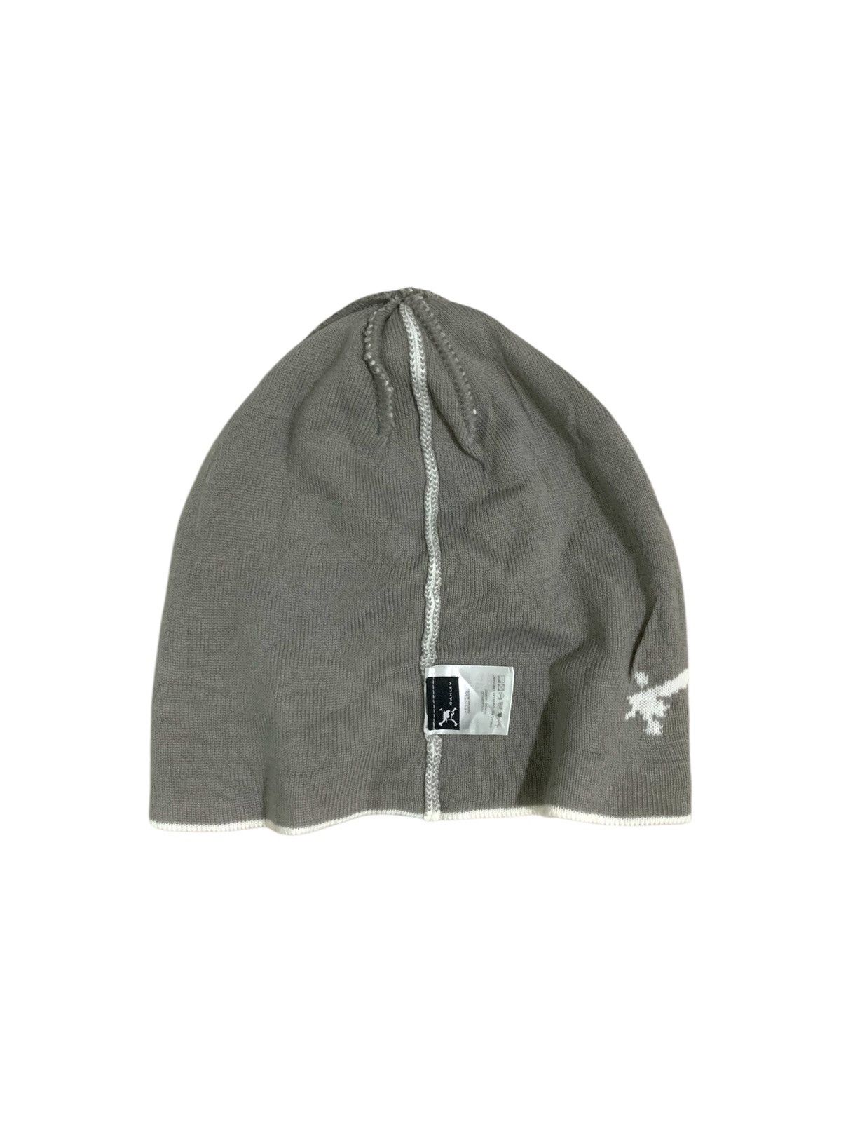 Oakley 🔥 Oakley White Skull Logo Beanie Gorpcore Hat Size ONE SIZE - 6 Thumbnail