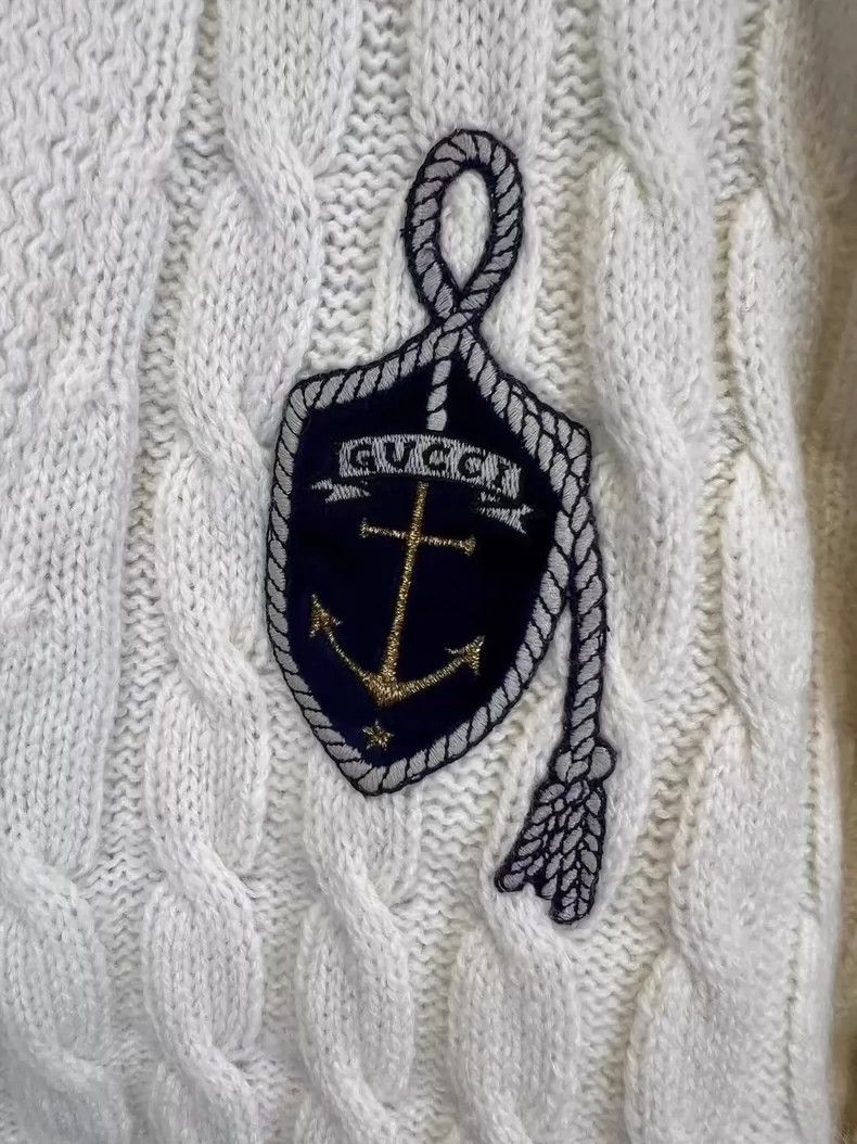 Gucci Gucci Anchor logo knitted cardigan sweater 2501-Nextarrow Size US S / EU 44-46 / 1 - 3 Thumbnail