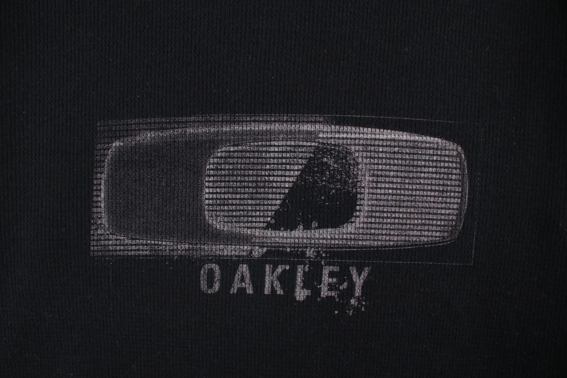 Oakley Vintage Oakley Out Thermal Waffle Knit Long Sleeve T-Shirt Size ONE SIZE - 4 Thumbnail