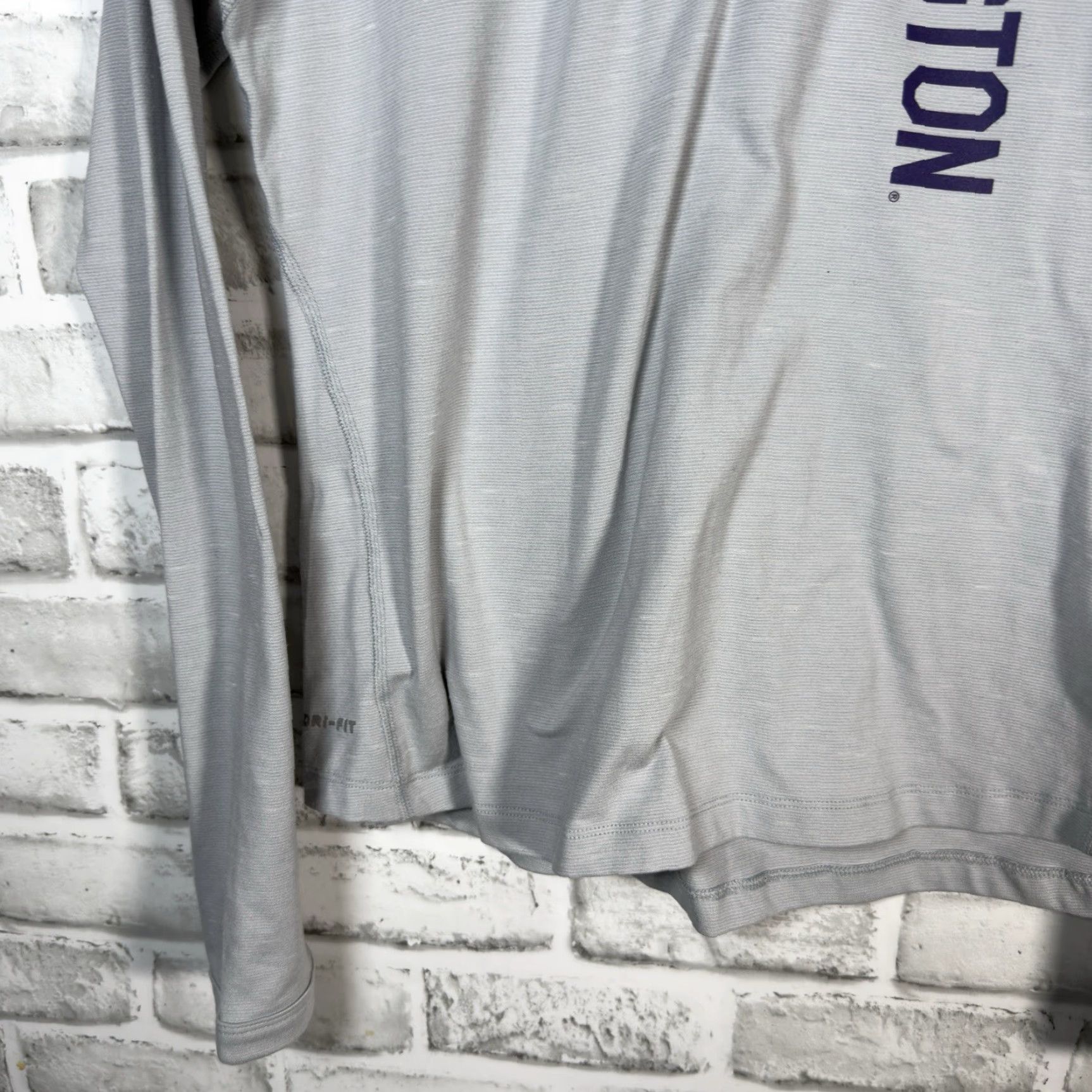 Nike NIKE Dri-Fit Gray Athletic Pullover Mens Medium Activewear Size US M / EU 48-50 / 2 - 3 Thumbnail