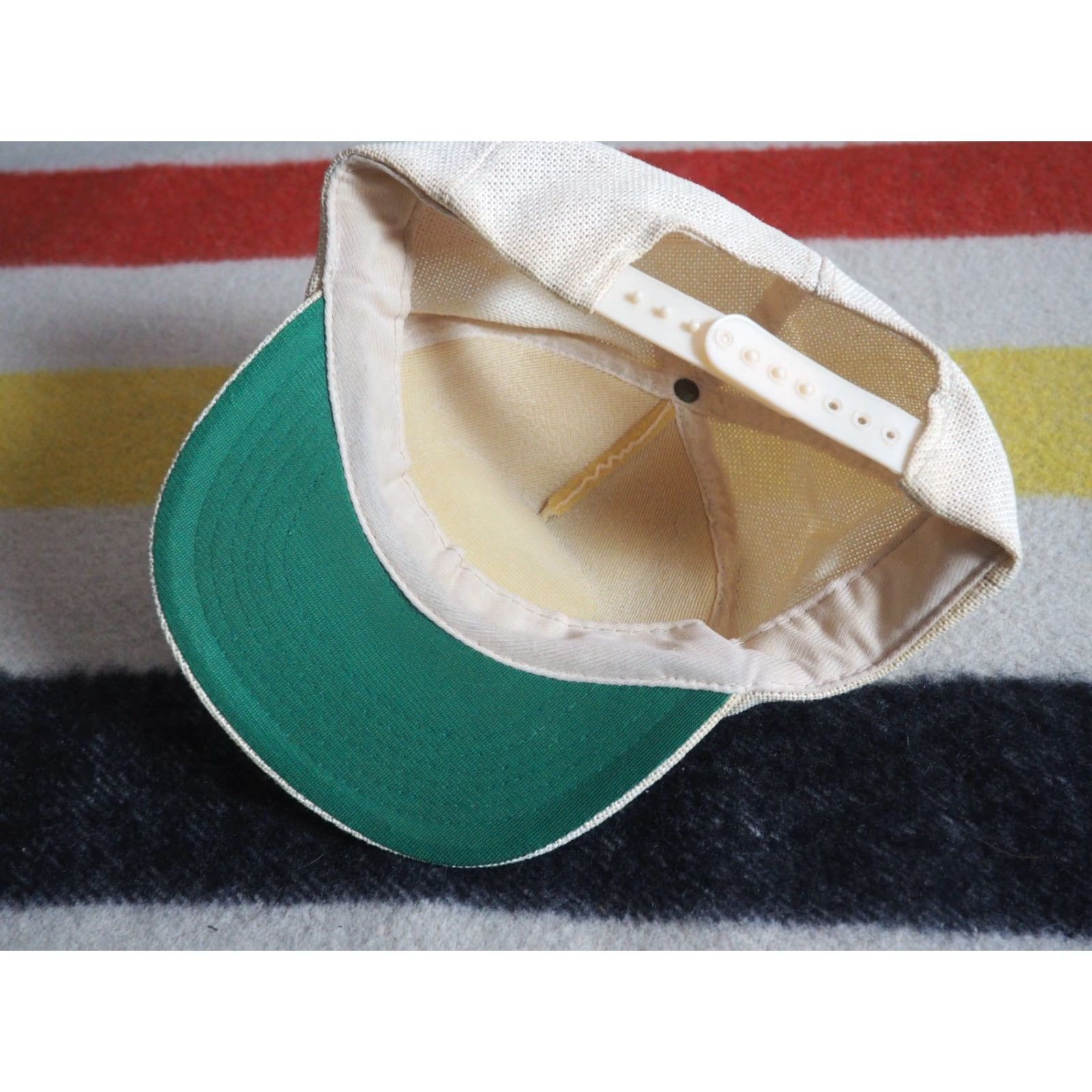 Vintage VINTAGE 80s 90s Yellowstone National Park Teddy Roosevelt Tan Snapback Trucker Hat Boys Mens Adjustable Beige Polyester Hat 90s 80s Theme Size US M / EU 48-50 / 2 - 5 Thumbnail