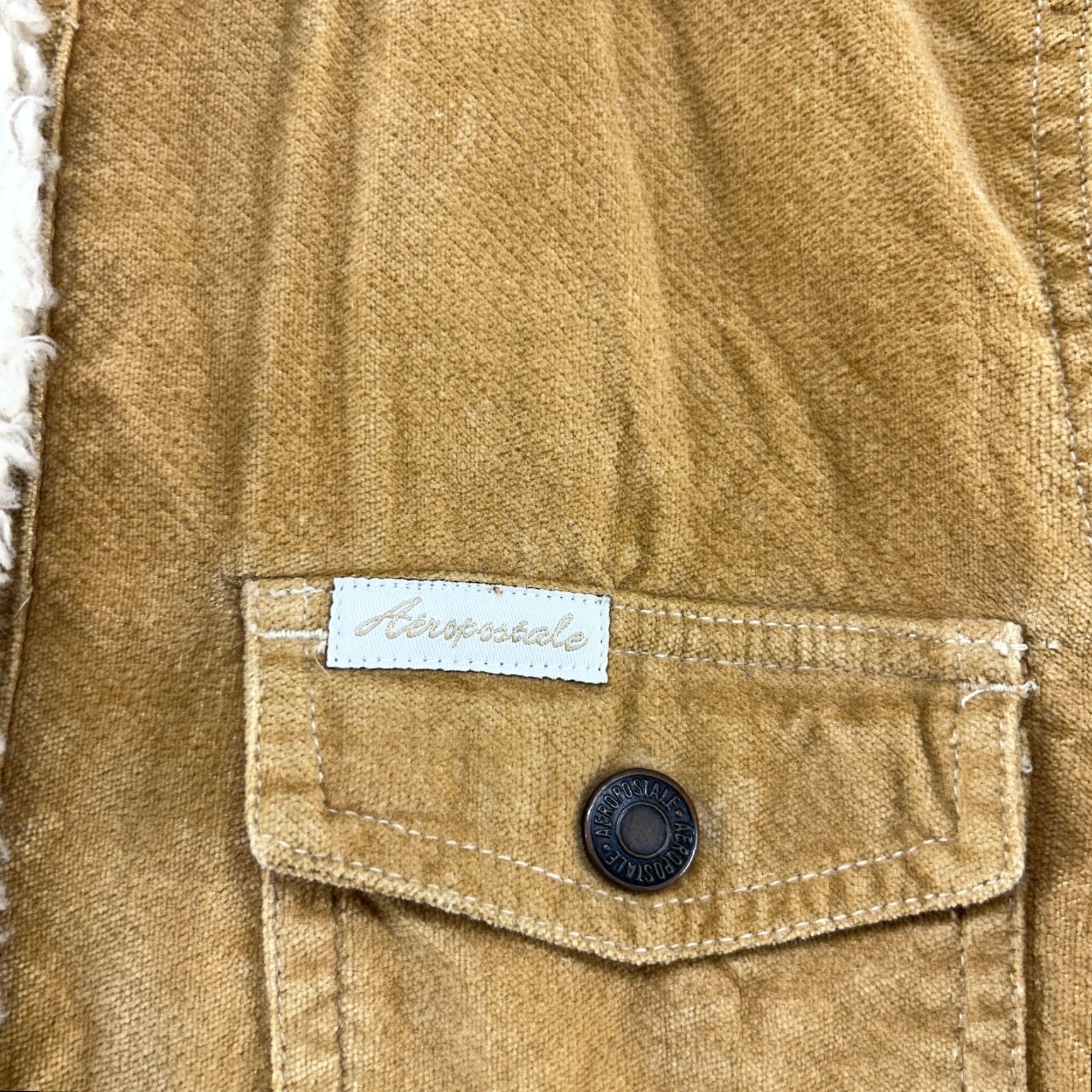 Vintage VINTAGE Aéropostale Jacket Womens L Brown Velour Quilted Trucker Y2K Jacket Coat Mens, Womens, Girls, Boys Size L / US 10 / IT 46 - 7 Thumbnail