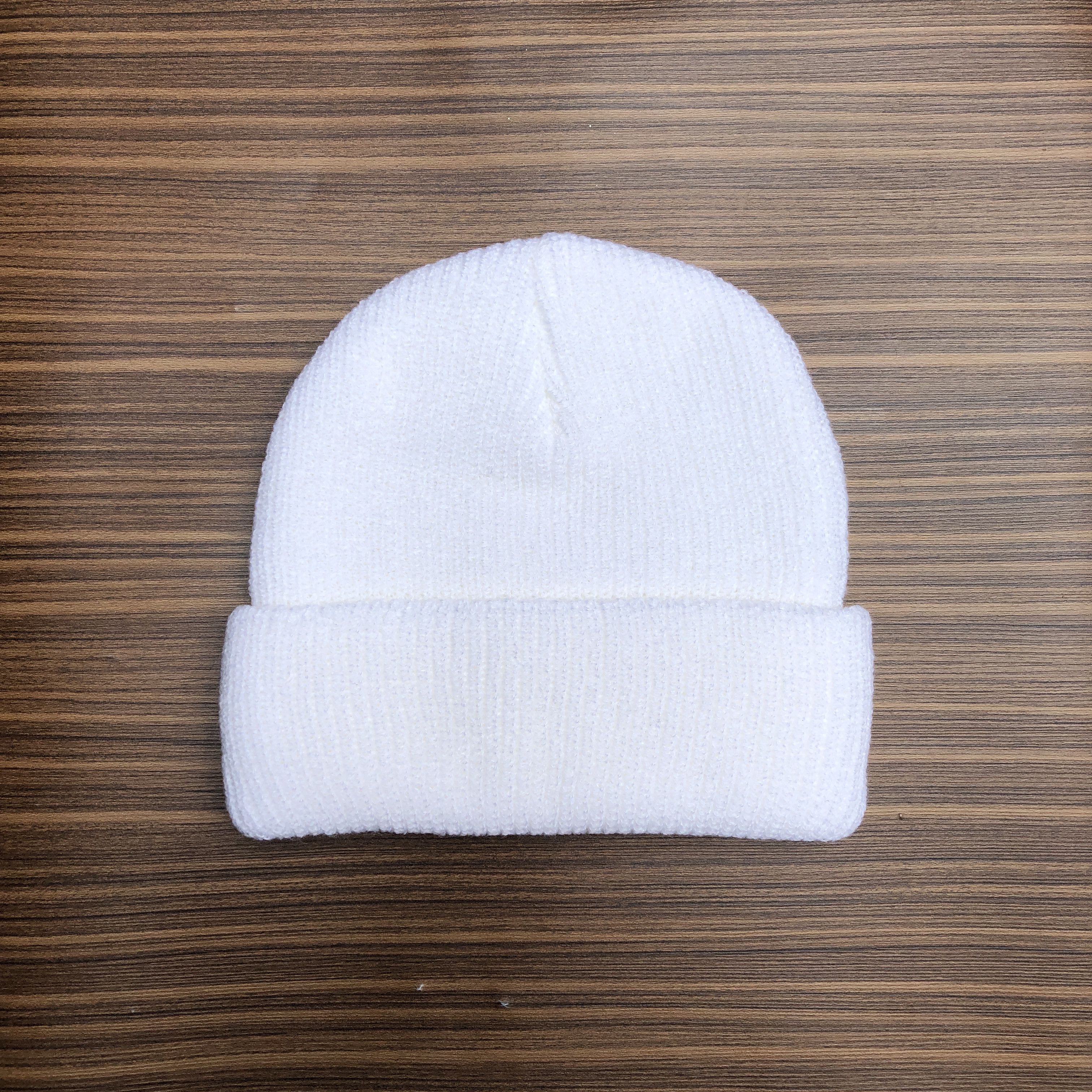 Stussy STUSSY BEANIE OVAL PATCH - WHITE Size ONE SIZE - 2 Thumbnail