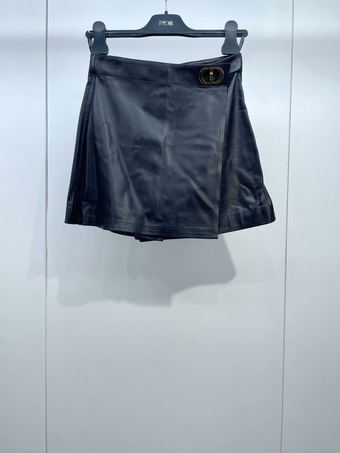 Dior Dior Metallic CD Buckle Lambskin Skirt Pants Size 36" / US 14 / IT 50 - 1 Thumbnail