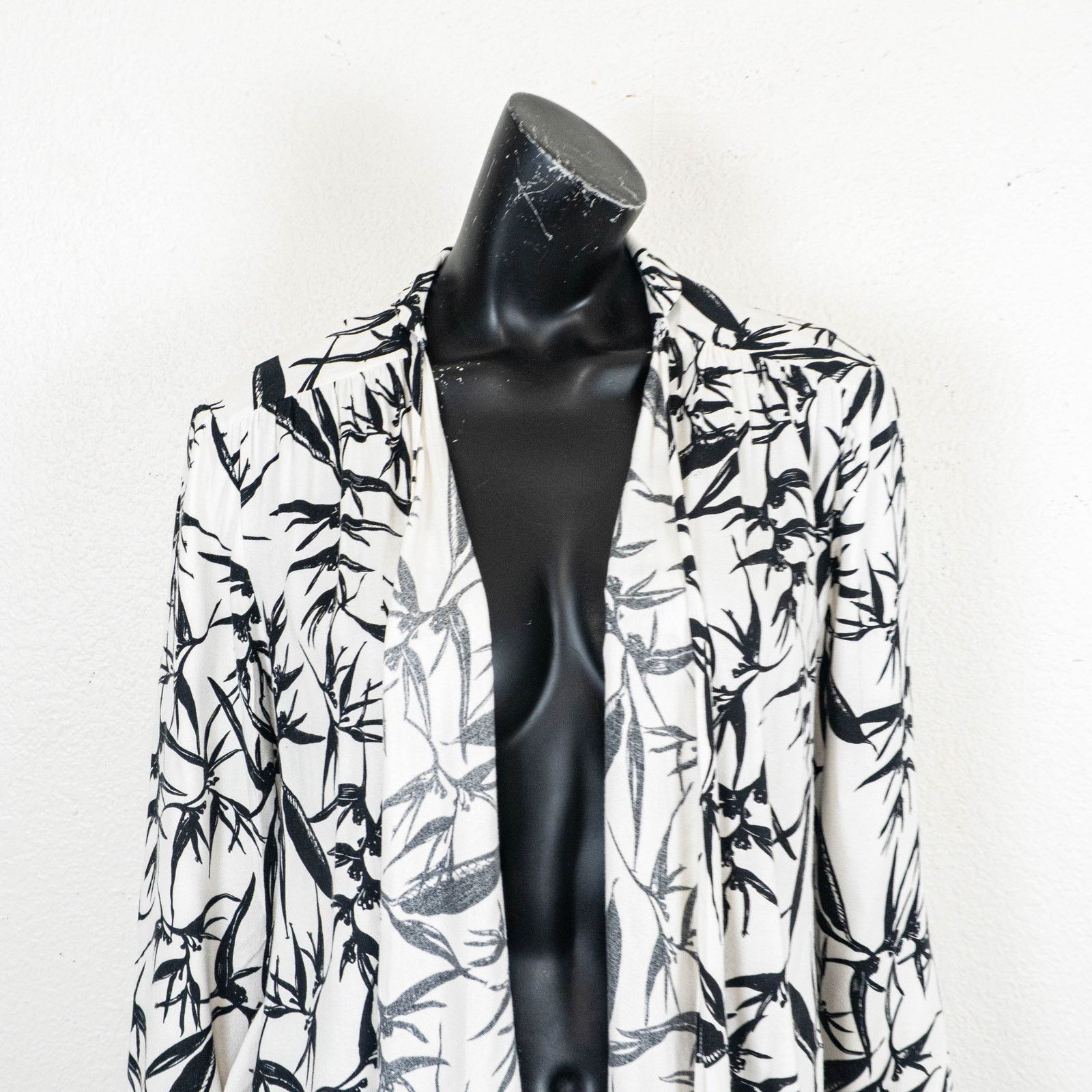 Alice + Olivia Alice + Olivia Botanical ink Open Front Kimono Jacket Top Size L / US 10 / IT 46 - 9 Thumbnail