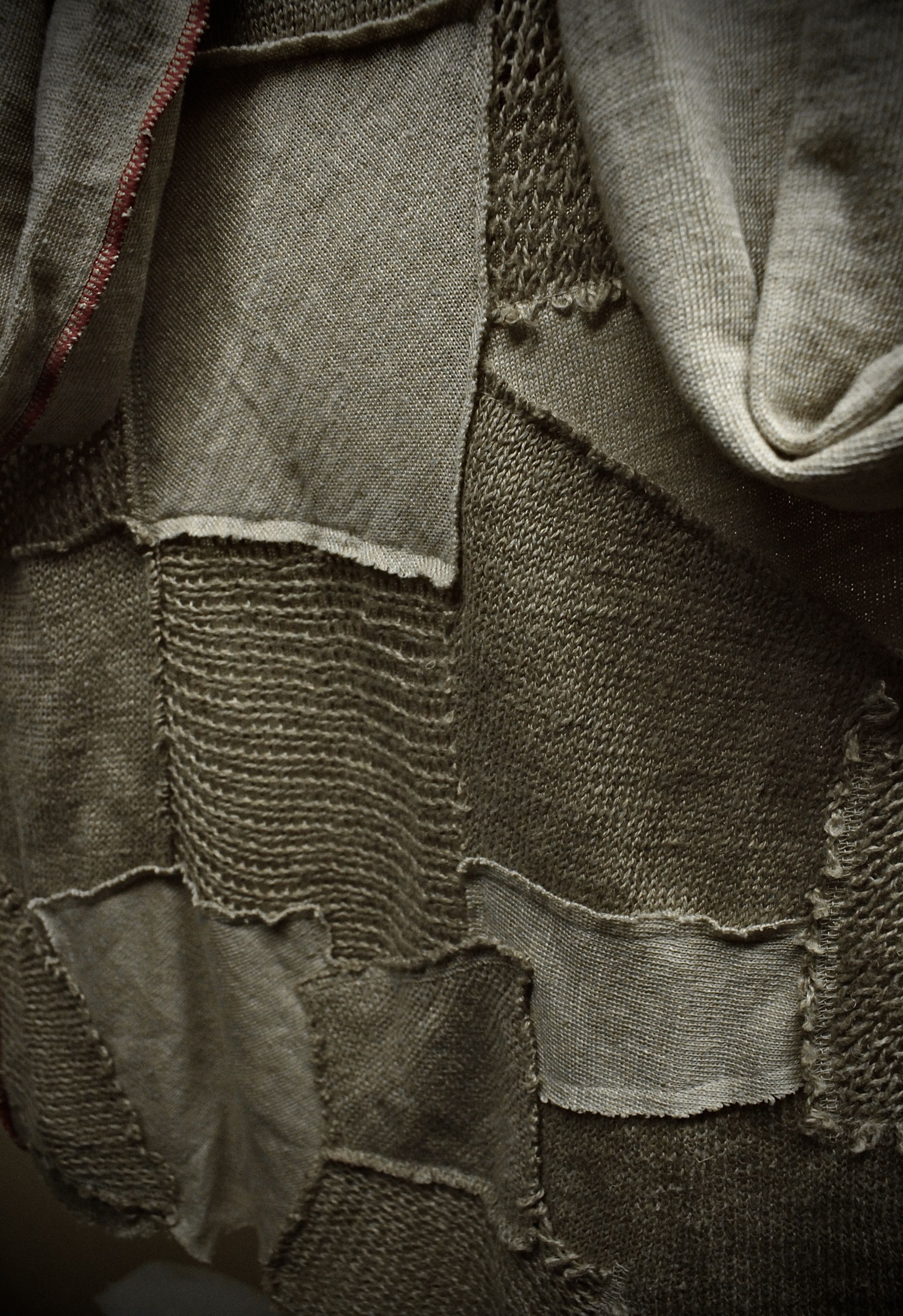 Junya Watanabe Junya Watanabe 03 Beige Patchwork Linen Knitted Long-sleeve Size US S / EU 44-46 / 1 - 4 Thumbnail