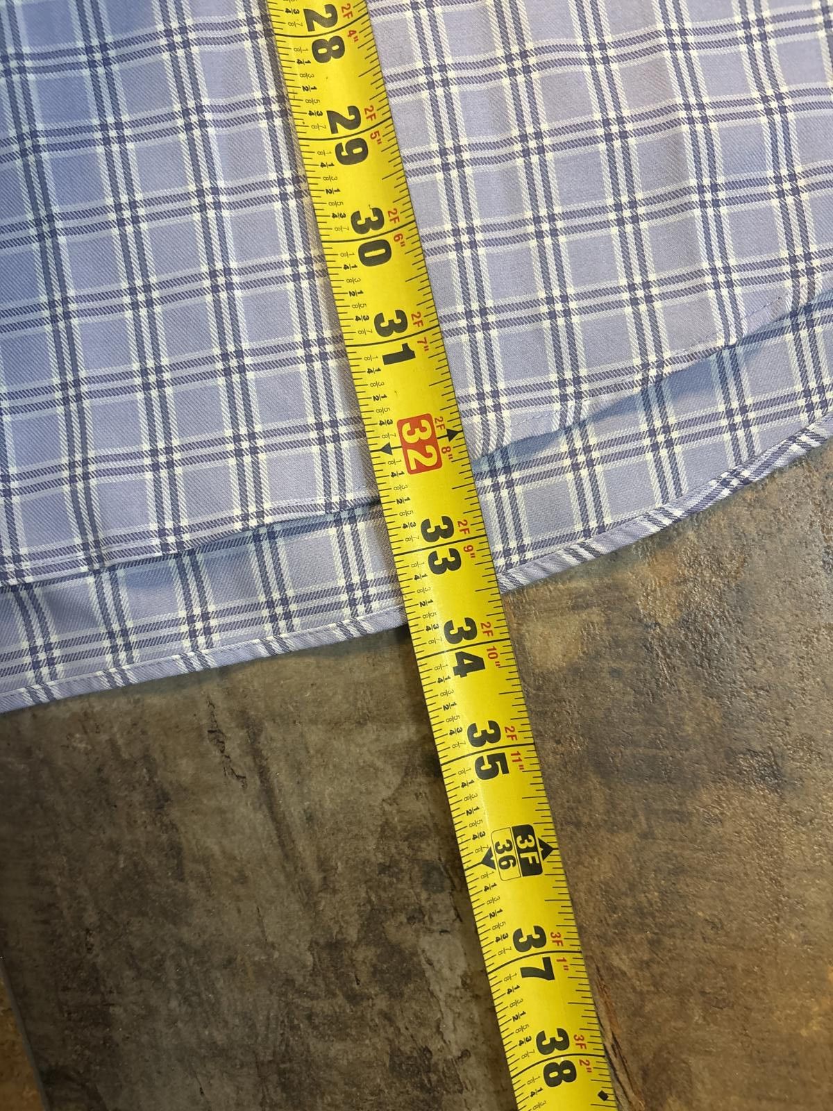 Other Jos.A.Bank Reserve Blue Plaid Long Sleeve Dress Shirt Size US M / EU 48-50 / 2 - 8 Thumbnail
