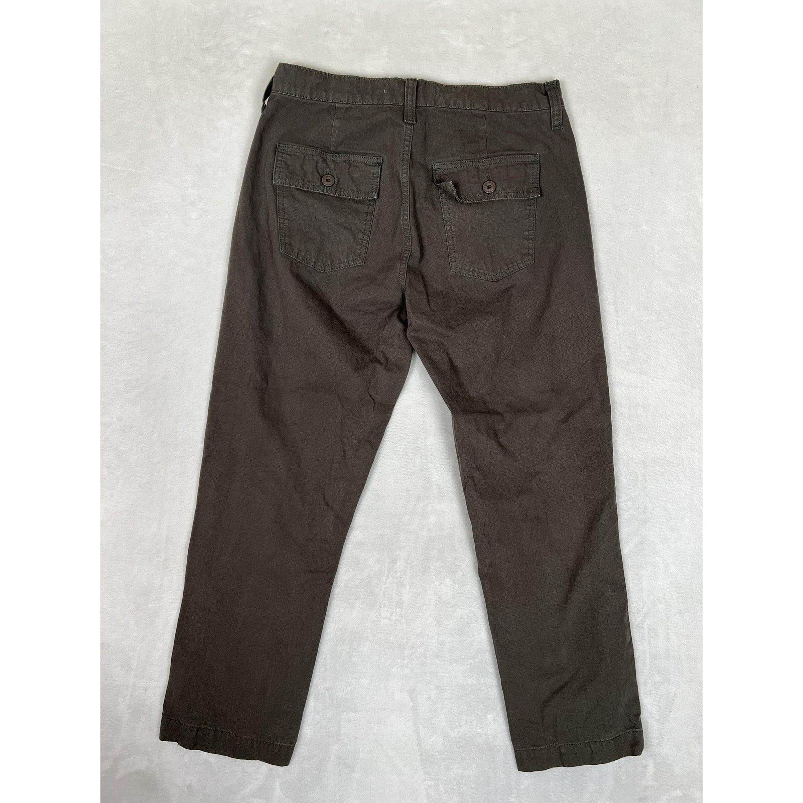 Joe's Joe's Pants Women's 28 Green Twill Chino Straight Leg Casual Size 28" / US 6 / IT 42 - 6 Thumbnail